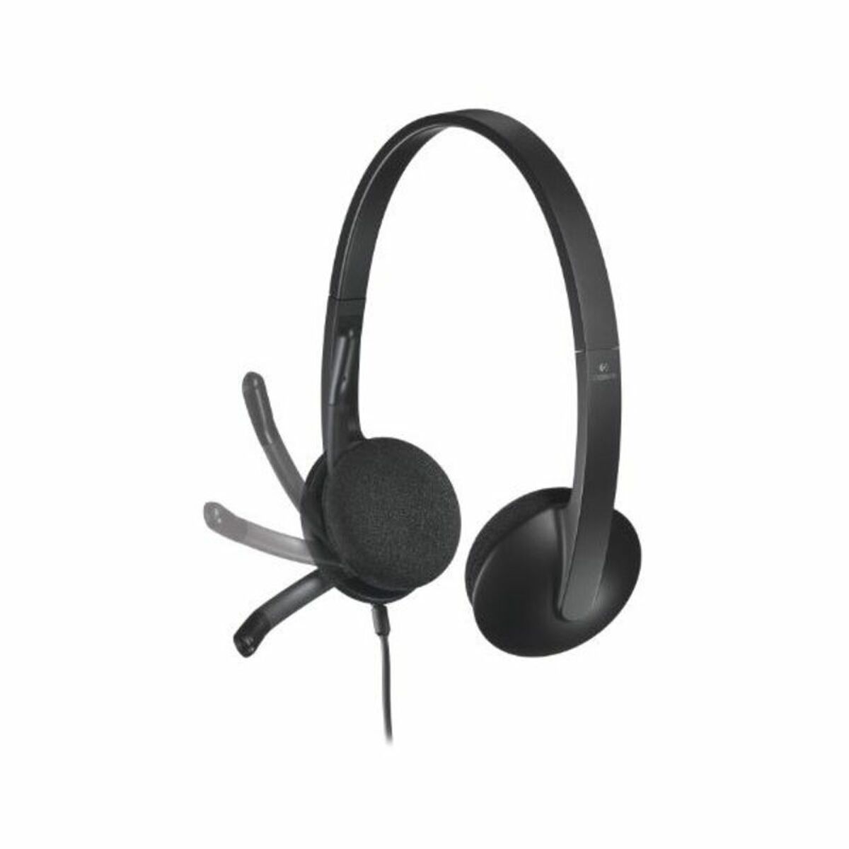 Headphones with Microphone Logitech 981-000475 USB 1,8 m Black (1 Unit)