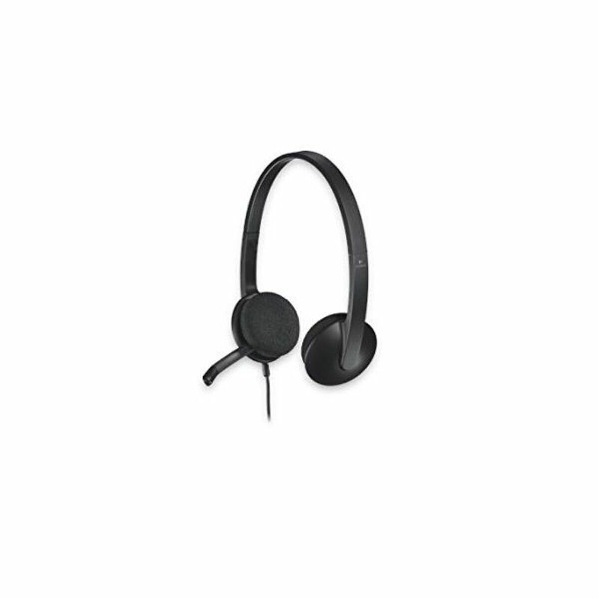 Headphones with Microphone Logitech 981-000475 USB 1,8 m Black (1 Unit)