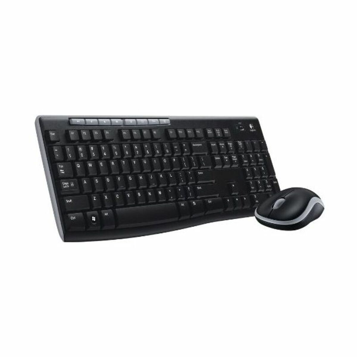 Keyboard and Optical Mouse Logitech MK270 Black Spanish Qwerty QWERTY