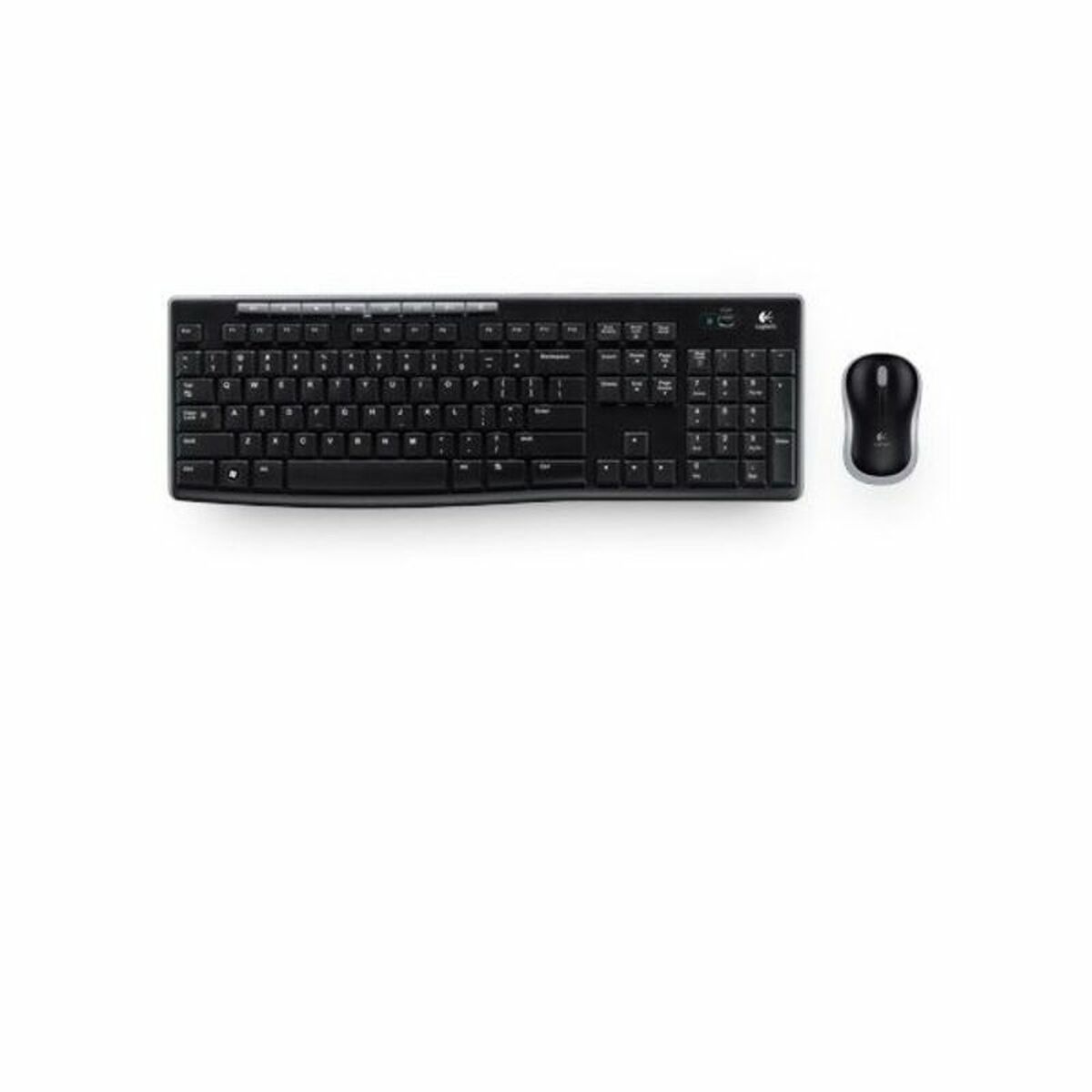 Keyboard and Optical Mouse Logitech MK270 Black Spanish Qwerty QWERTY