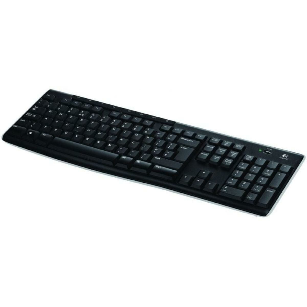 Wireless Keyboard Logitech K270 Black Spanish Qwerty 2.4 GHz Wireless Keyboard Logitech K270 Black Spanish Qwerty 2.4 GHz