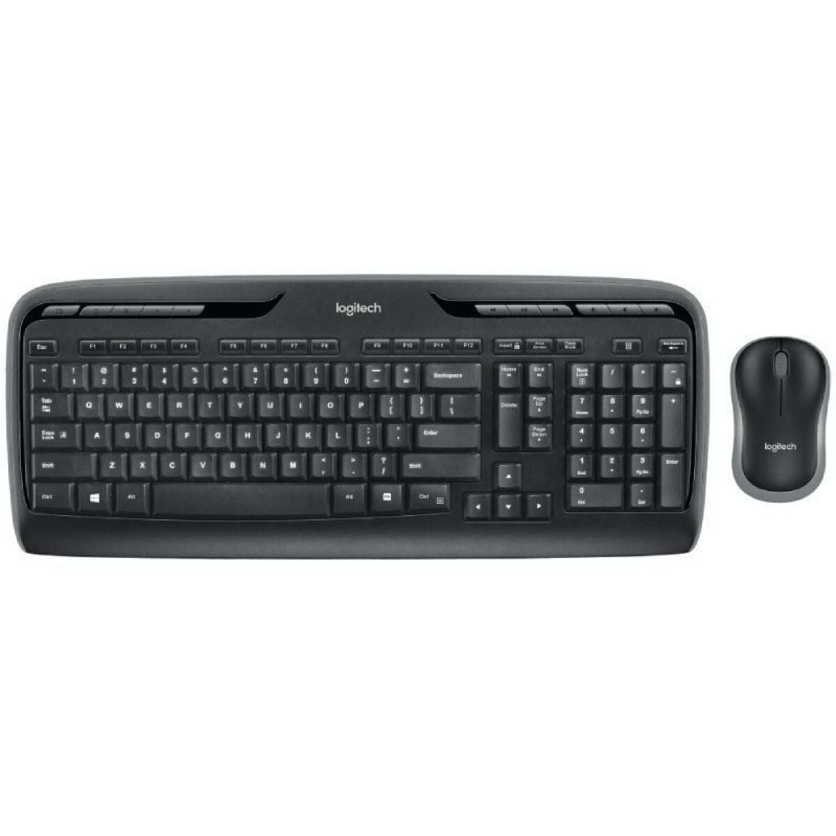 Keyboard and Mouse Logitech MK330 Black Spanish Qwerty