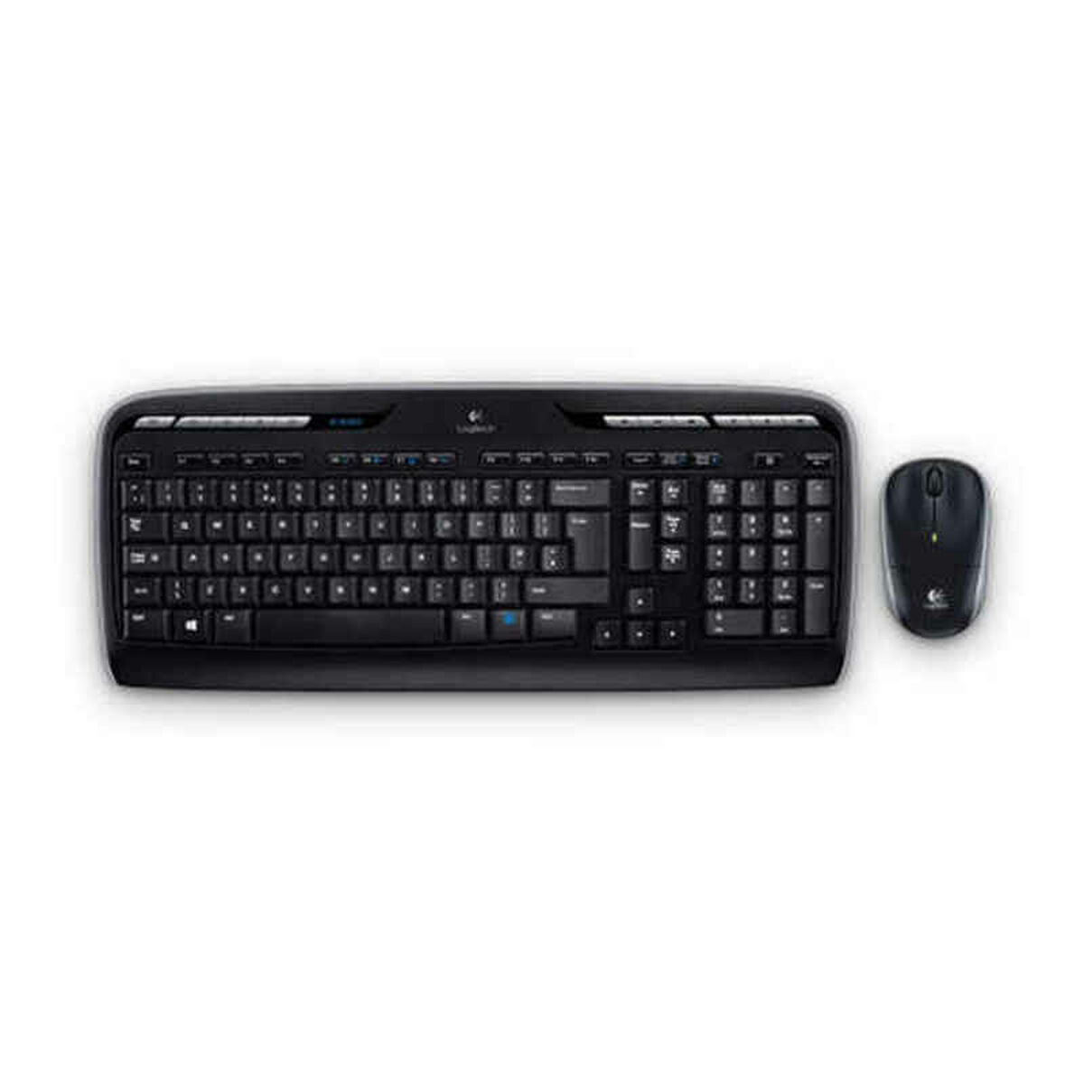 Keyboard and Wireless Mouse Logitech MK330 Black Spanish Qwerty Keyboard and Wireless Mouse Logitech MK330 Black Spanish Qwerty