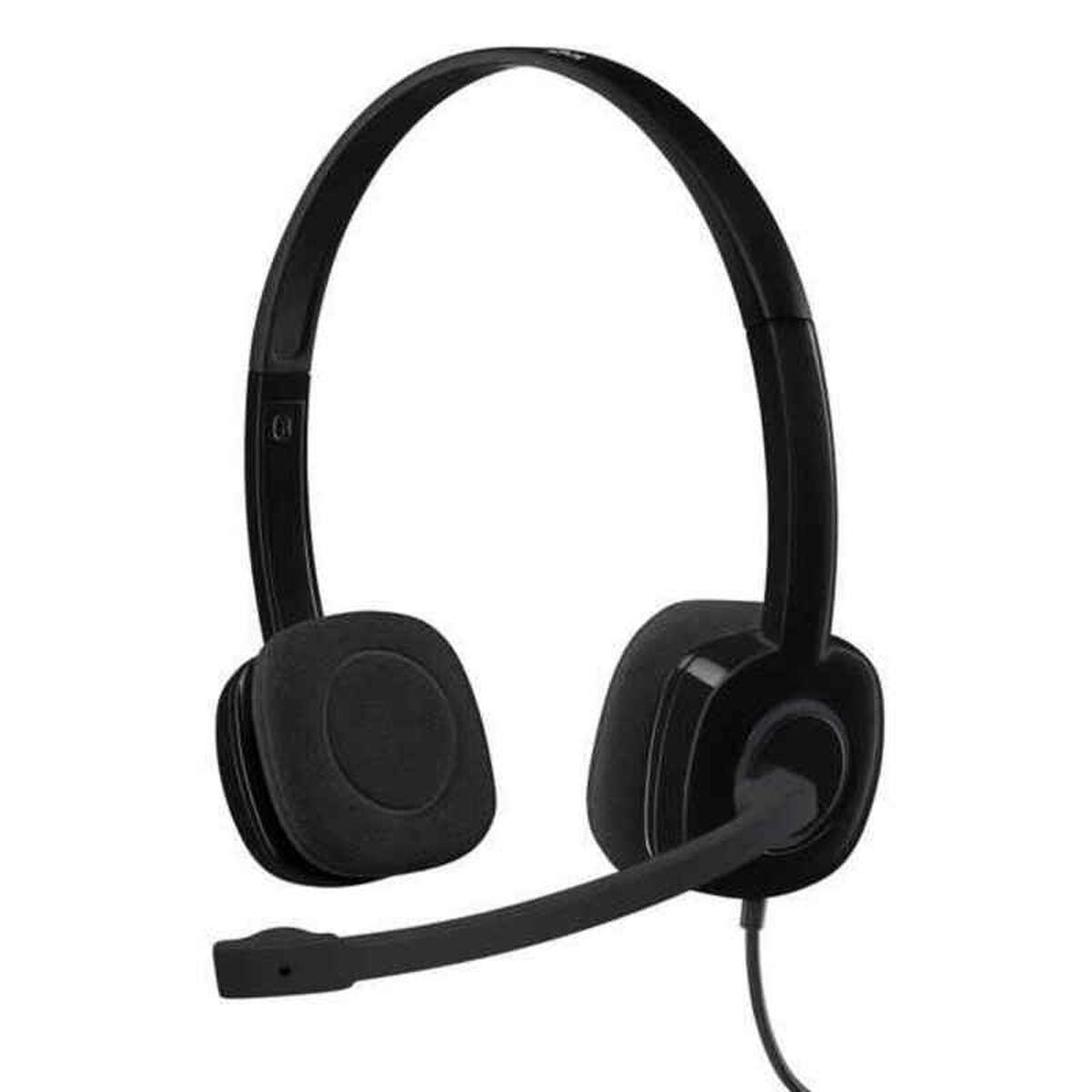Headphones with Microphone Logitech 981-000589 Black Headphones with Microphone Logitech 981-000589 Black