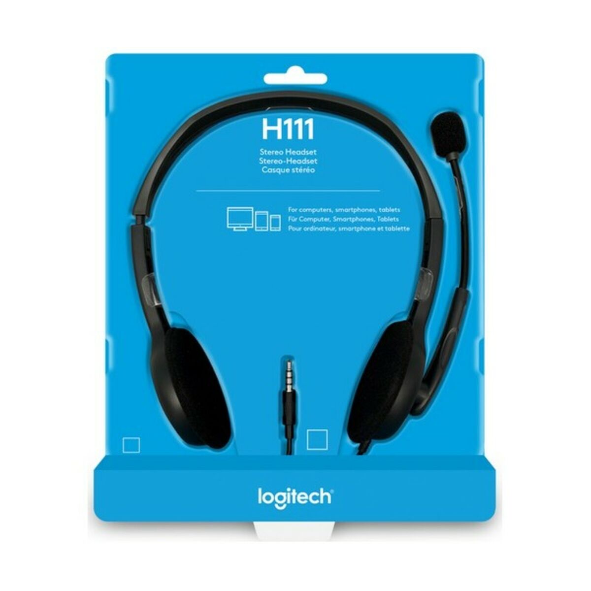 Headphones with Microphone Logitech 981-000593 Grey