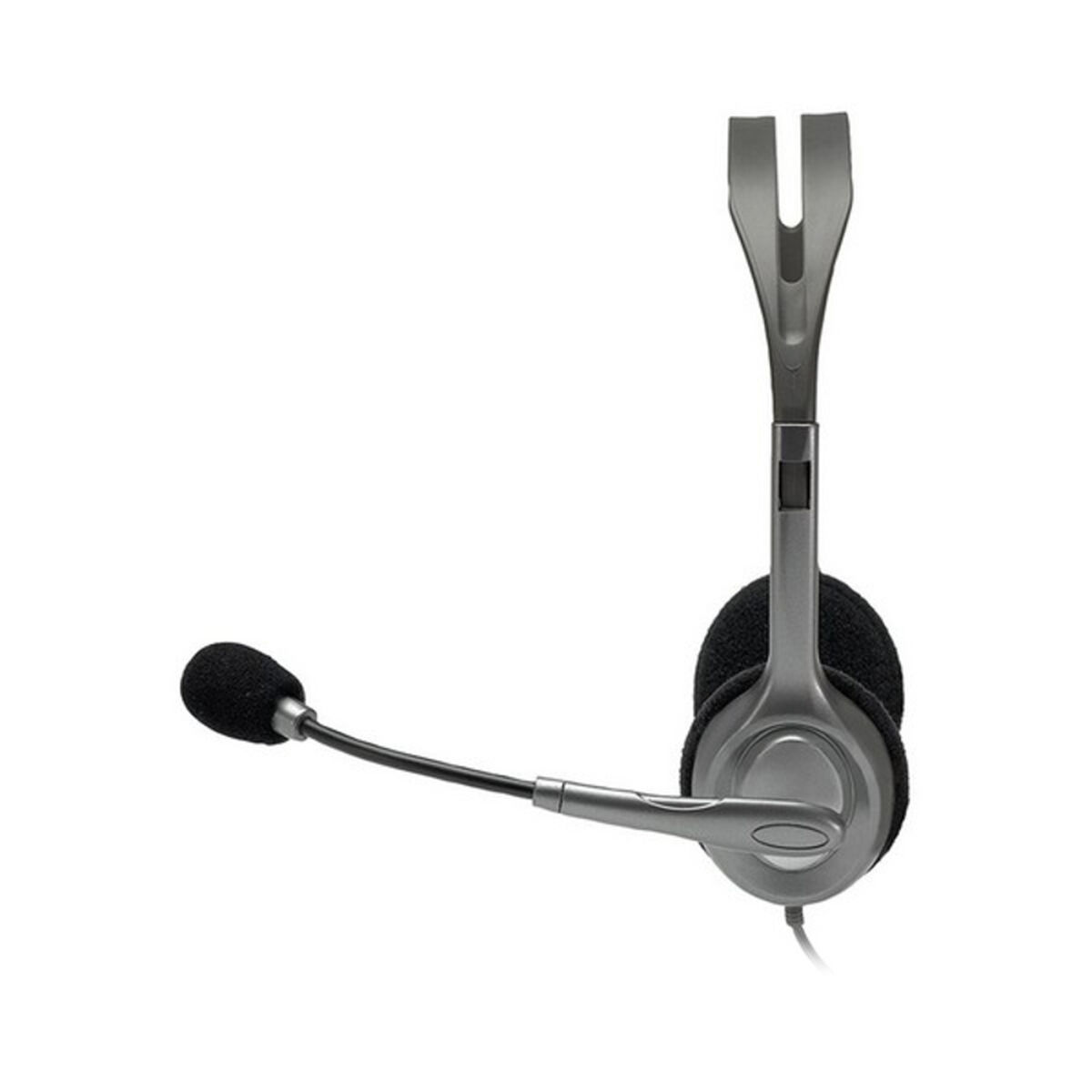 Headphones with Microphone Logitech 981-000593 Grey