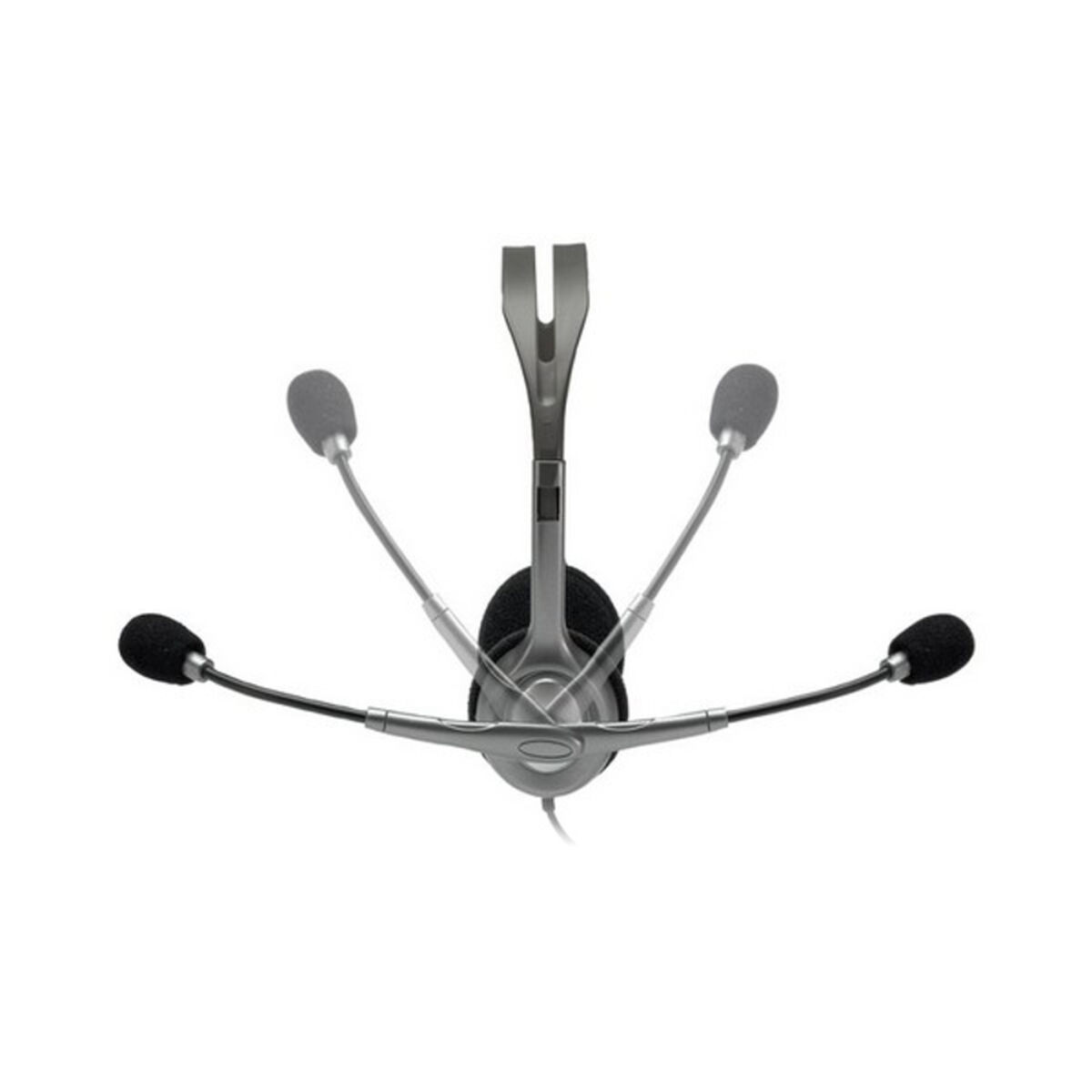 Headphones with Microphone Logitech 981-000593 Grey