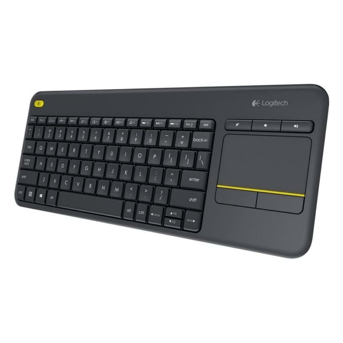 Keyboard Logitech K400 Plus Black Spanish Qwerty