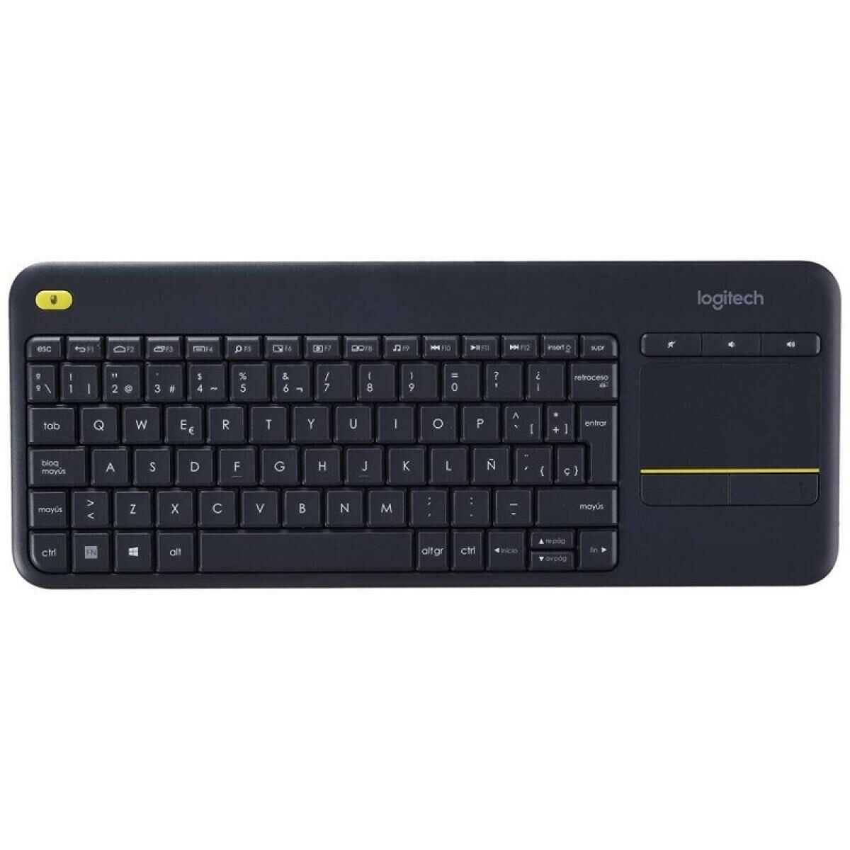 Keyboard Logitech K400 Plus Black Spanish Qwerty
