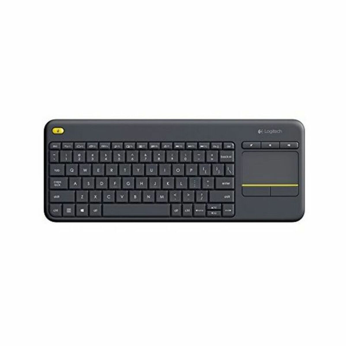 Keyboard with Touchpad Logitech K400 Plus Black Keyboard with Touchpad Logitech K400 Plus Black