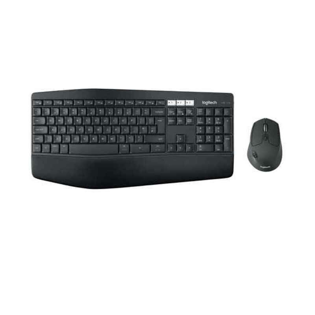 Keyboard and Mouse Logitech 920-008228 Black Spanish Qwerty QWERTY Keyboard and Mouse Logitech 920-008228 Black Spanish Qwerty QWERTY