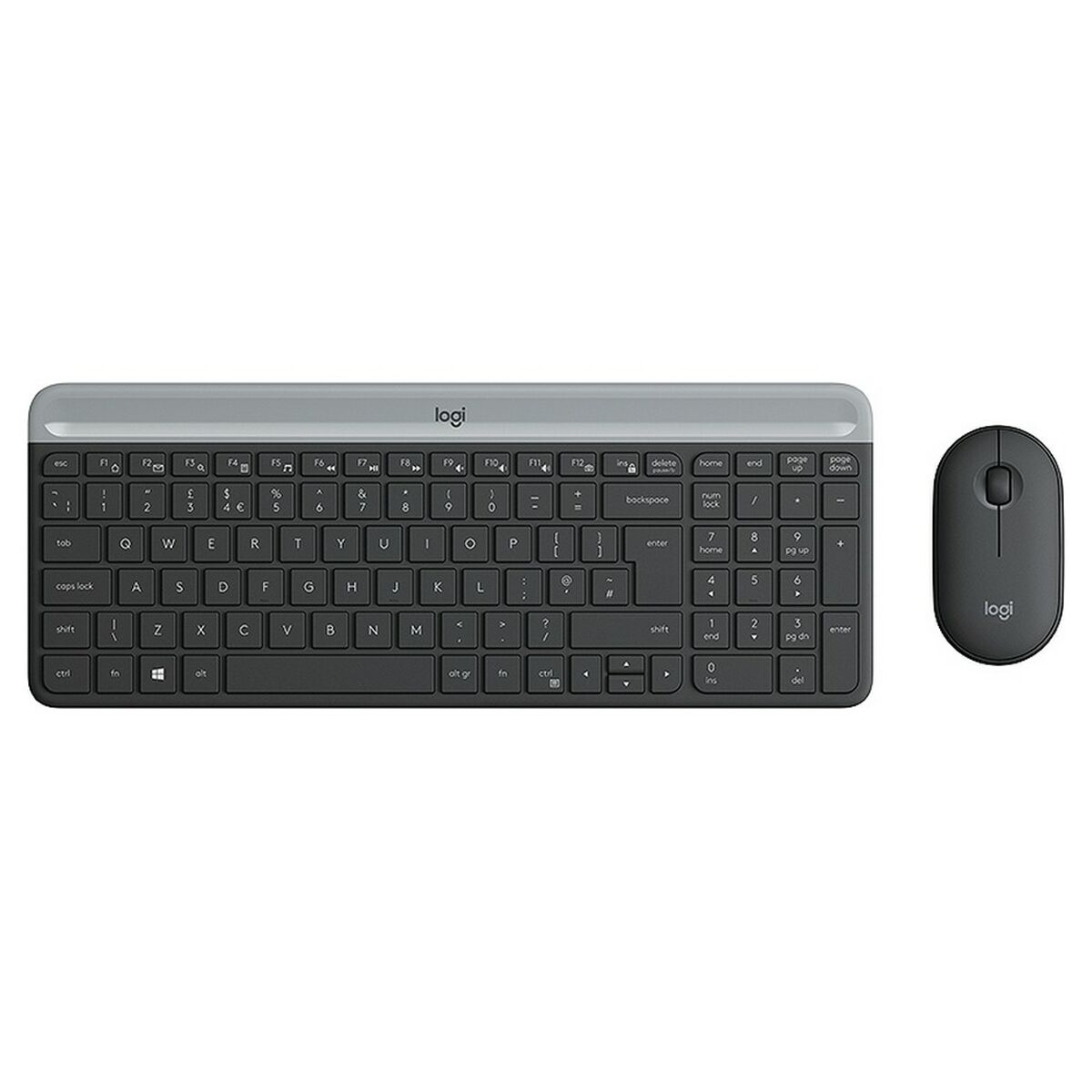 Keyboard and Mouse Logitech 920-009190 Black Grey French AZERTY Keyboard and Mouse Logitech 920-009190 Black Grey French AZERTY