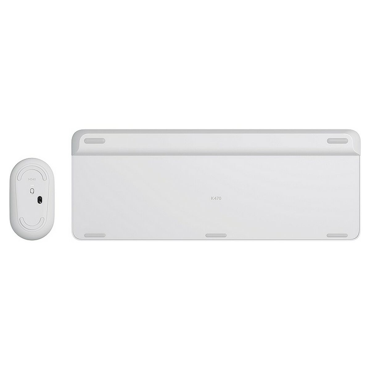 Keyboard and Mouse Logitech MK470 White French AZERTY