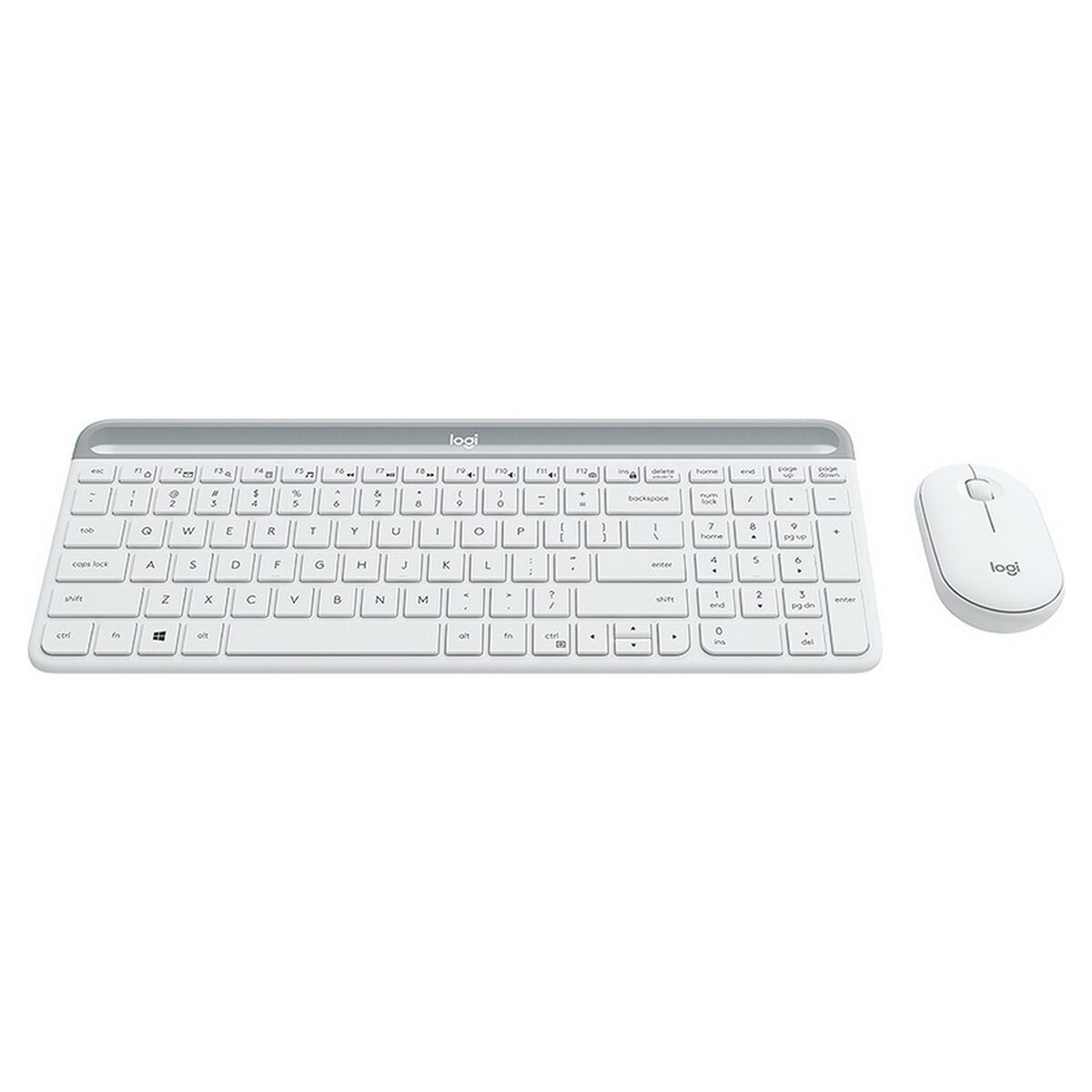 Keyboard and Mouse Logitech MK470 White French AZERTY