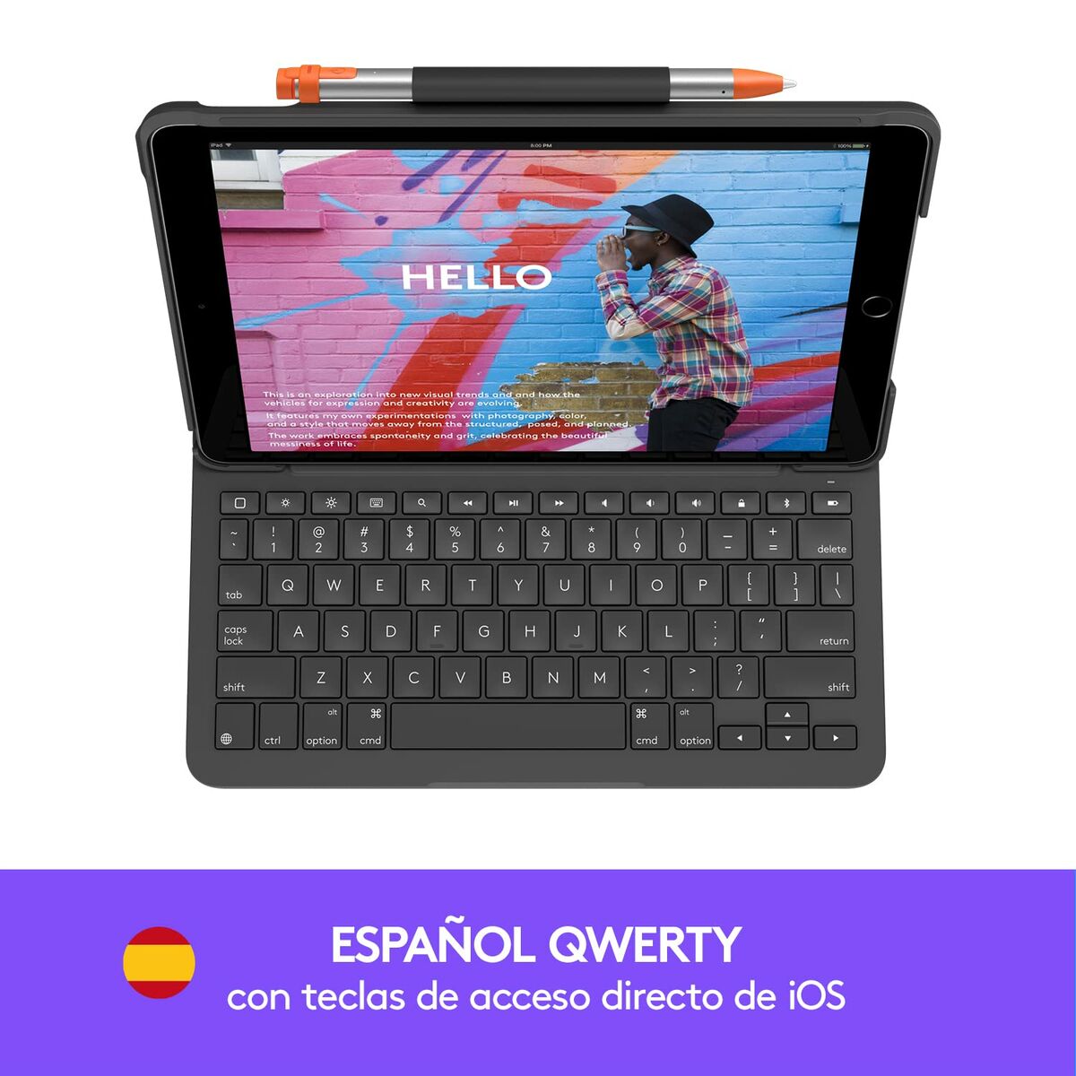 Case for Tablet and Keyboard Logitech 920-009478 Grey Graphite Spanish Qwerty QWERTY Case for Tablet and Keyboard Logitech 920-009478 Grey Graphite Spanish Qwerty QWERTY