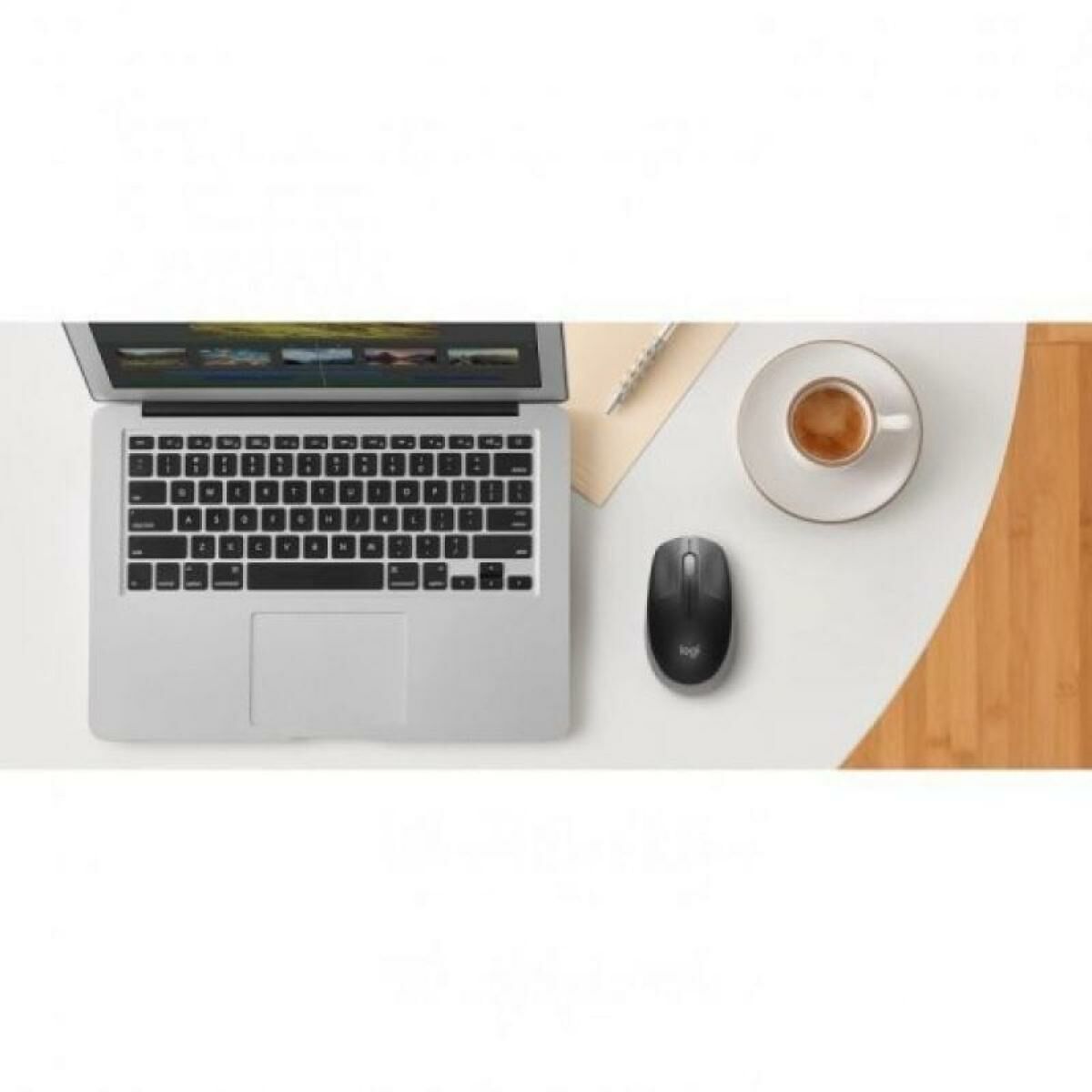 Optical Wireless Mouse Logitech M190 Grey 1000 dpi