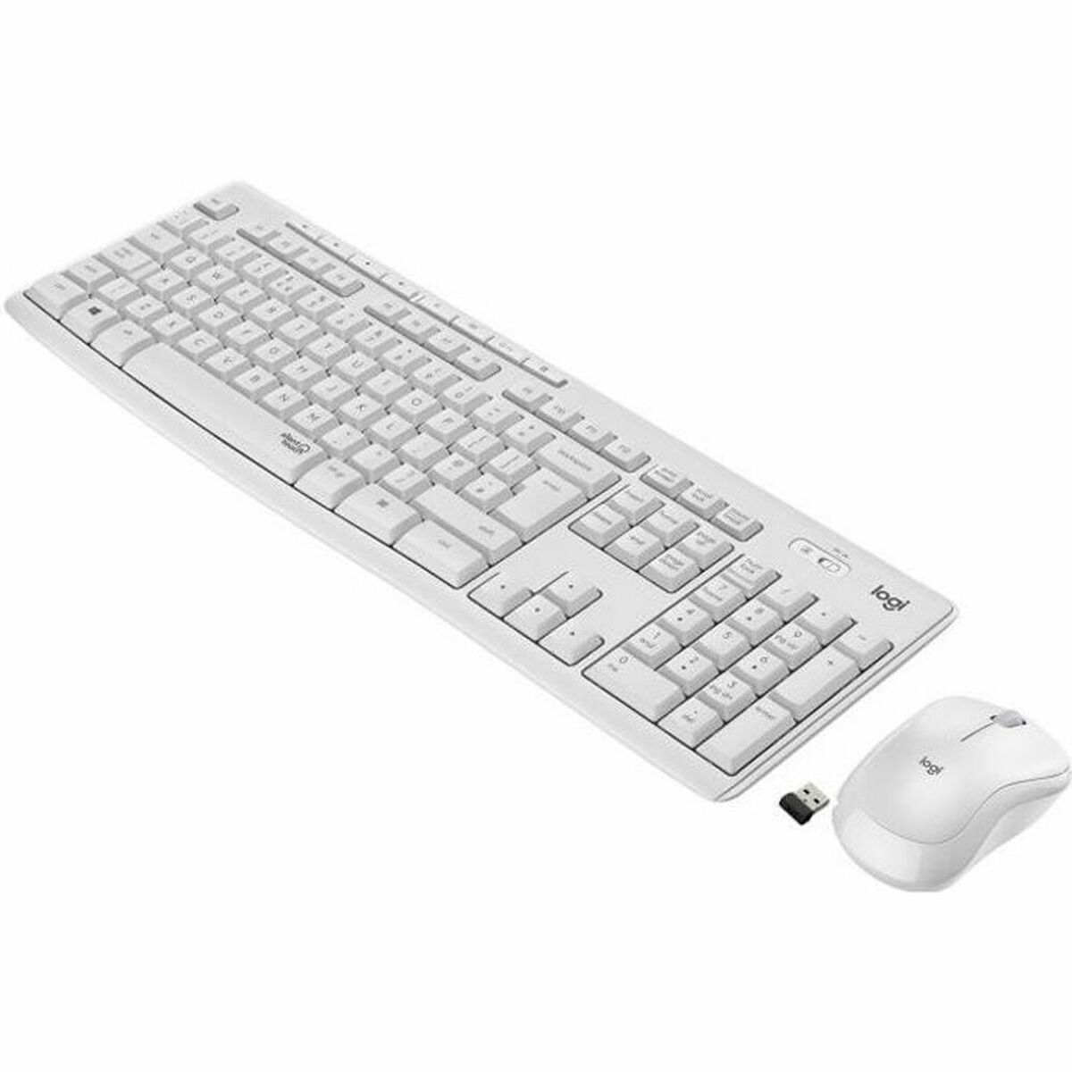 Keyboard and Wireless Mouse Logitech MK295 White French AZERTY Keyboard and Wireless Mouse Logitech MK295 White French AZERTY