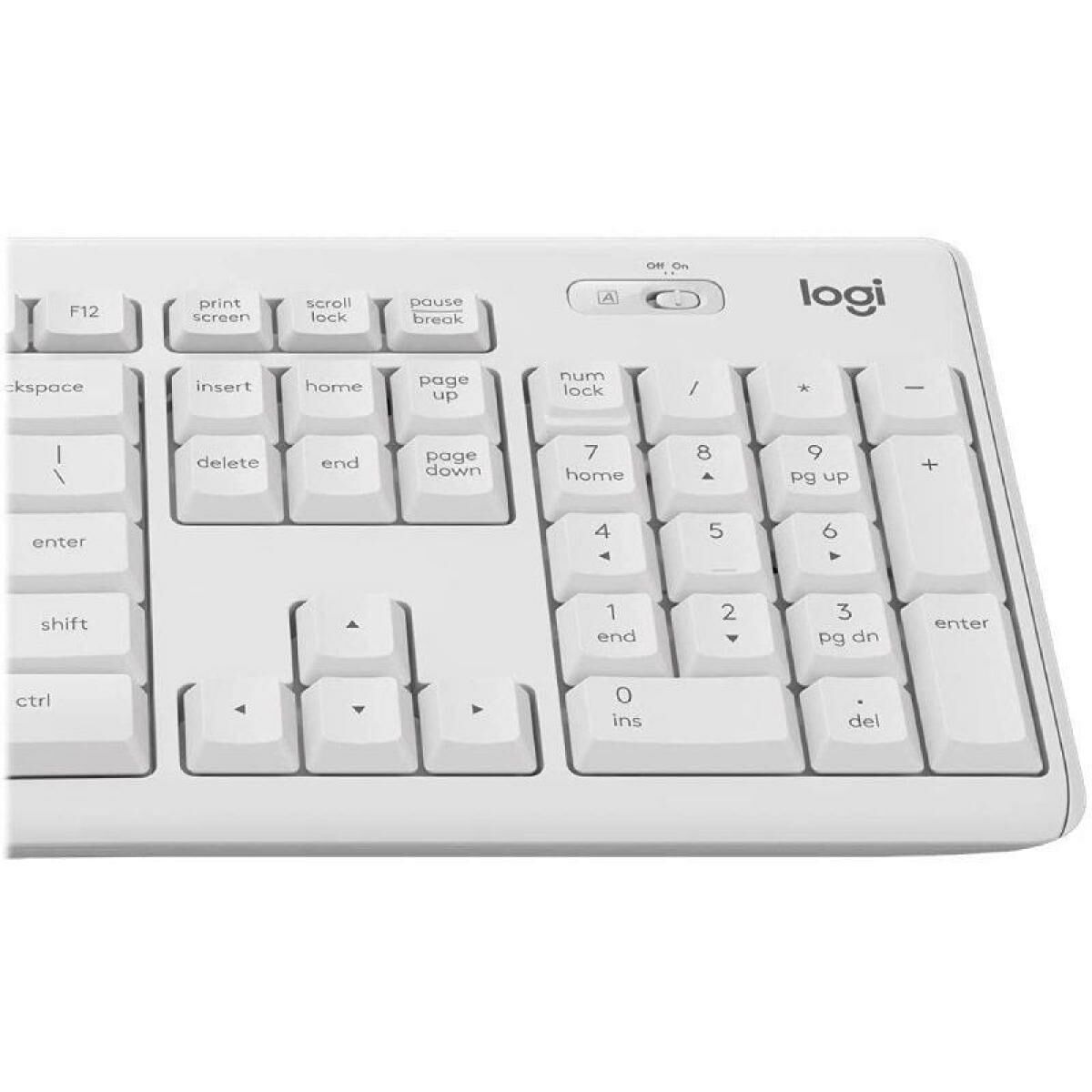 Keyboard and Mouse Logitech MK295 White Spanish Qwerty Keyboard and Mouse Logitech MK295 White Spanish Qwerty