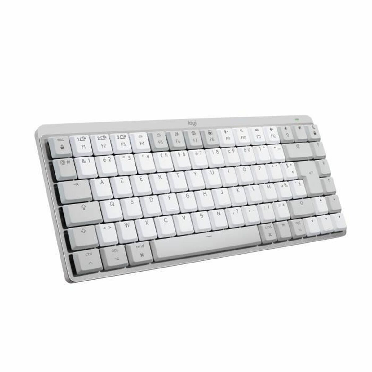 Wireless Keyboard Logitech MX Mini Mechanical for Mac White White/Grey French AZERTY Wireless Keyboard Logitech MX Mini Mechanical for Mac White White/Grey French AZERTY