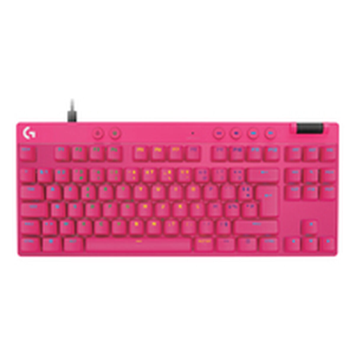 Keyboard and Mouse Logitech 920-013249 Pink Azerty French