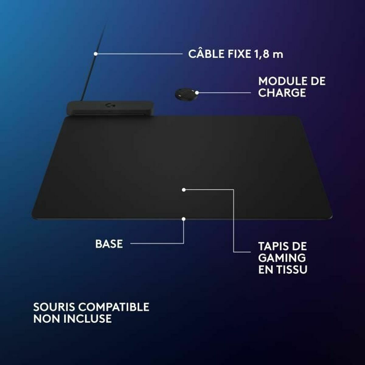 Non-slip Mat Logitech 947-000003