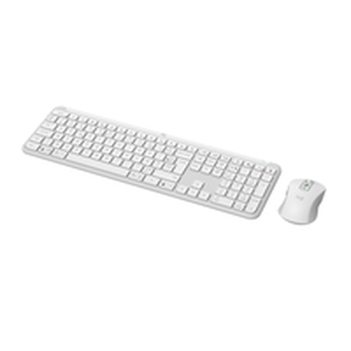 Keyboard and Mouse Logitech White French Azerty French