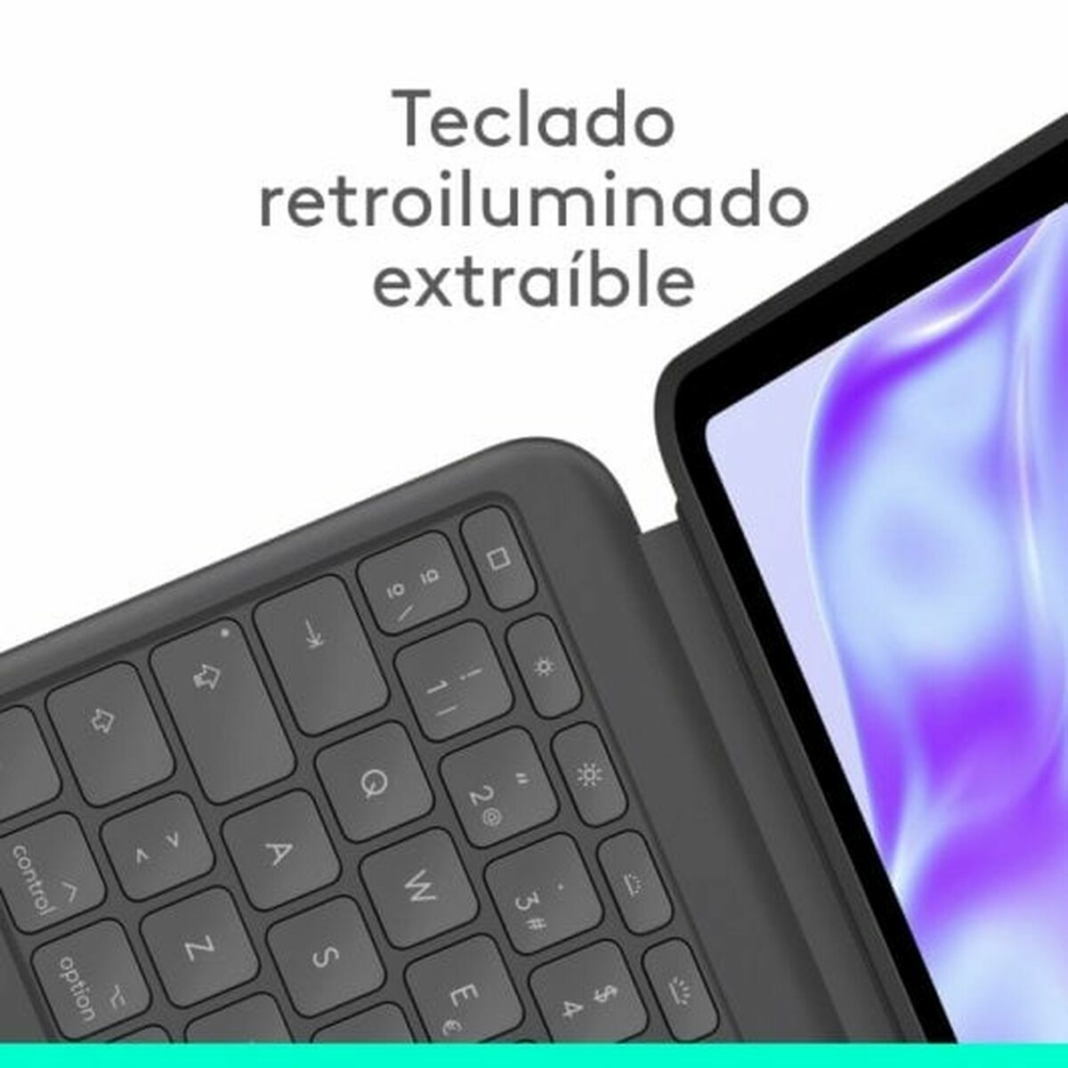 Case for Tablet and Keyboard Logitech 920-012667 Graphite QWERTY