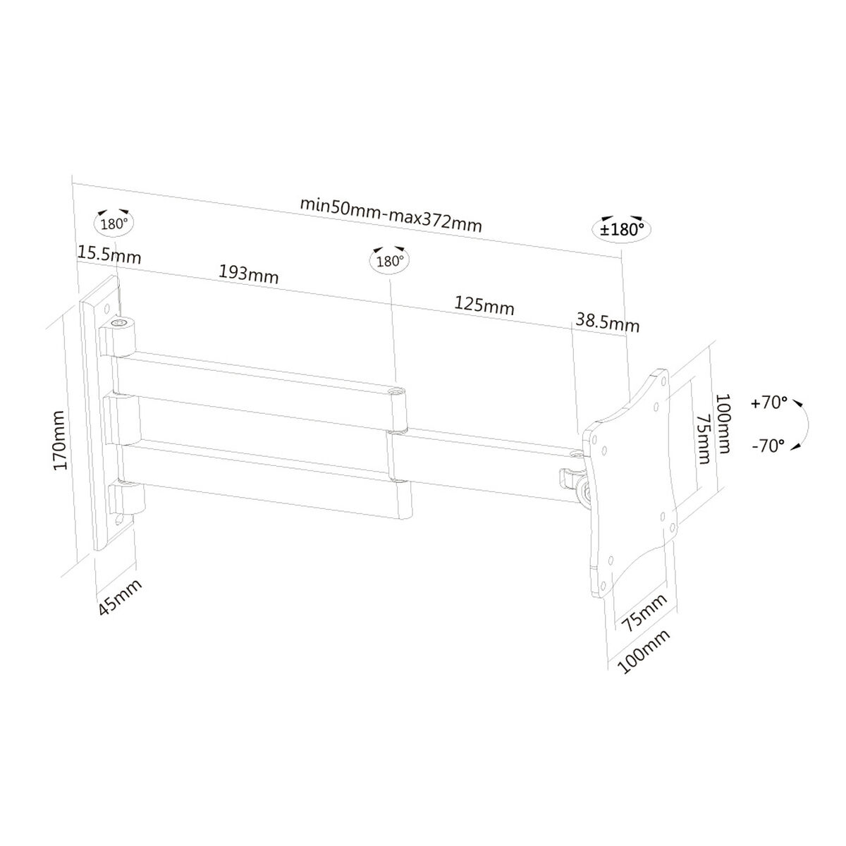 TV Mount Neomounts FPMA-W830 10″ 27″ 12 kg