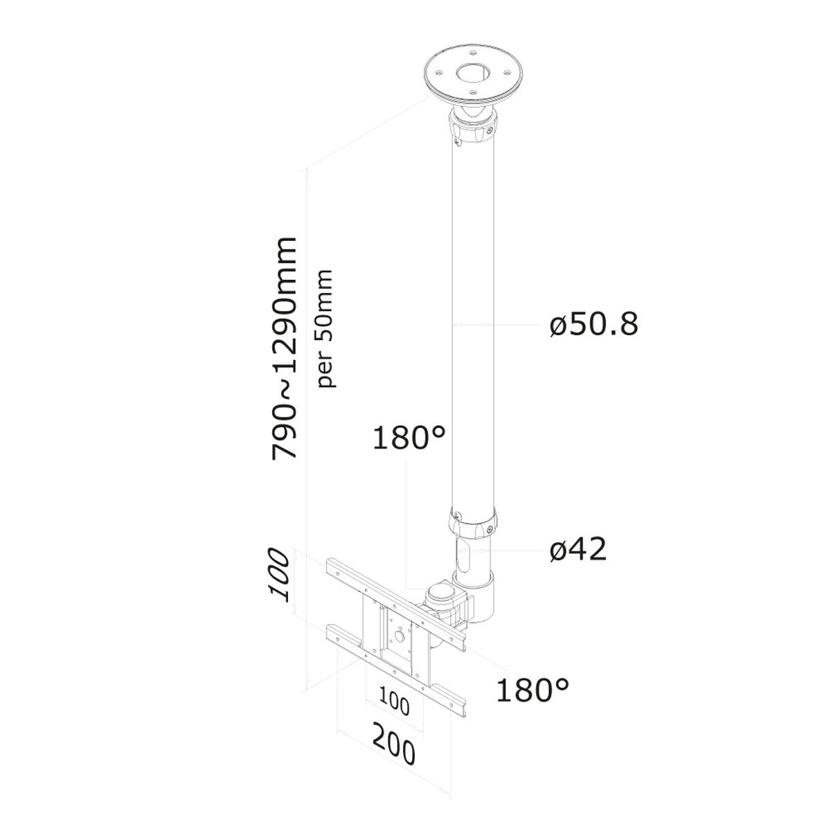 TV Mount Neomounts FPMA-C100WHITE 10″ 30″ 12 kg