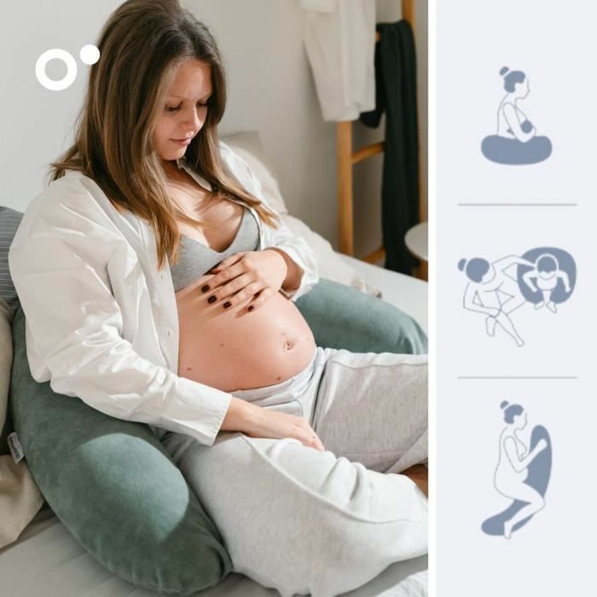 Breastfeeding Cushion Doomoo Green