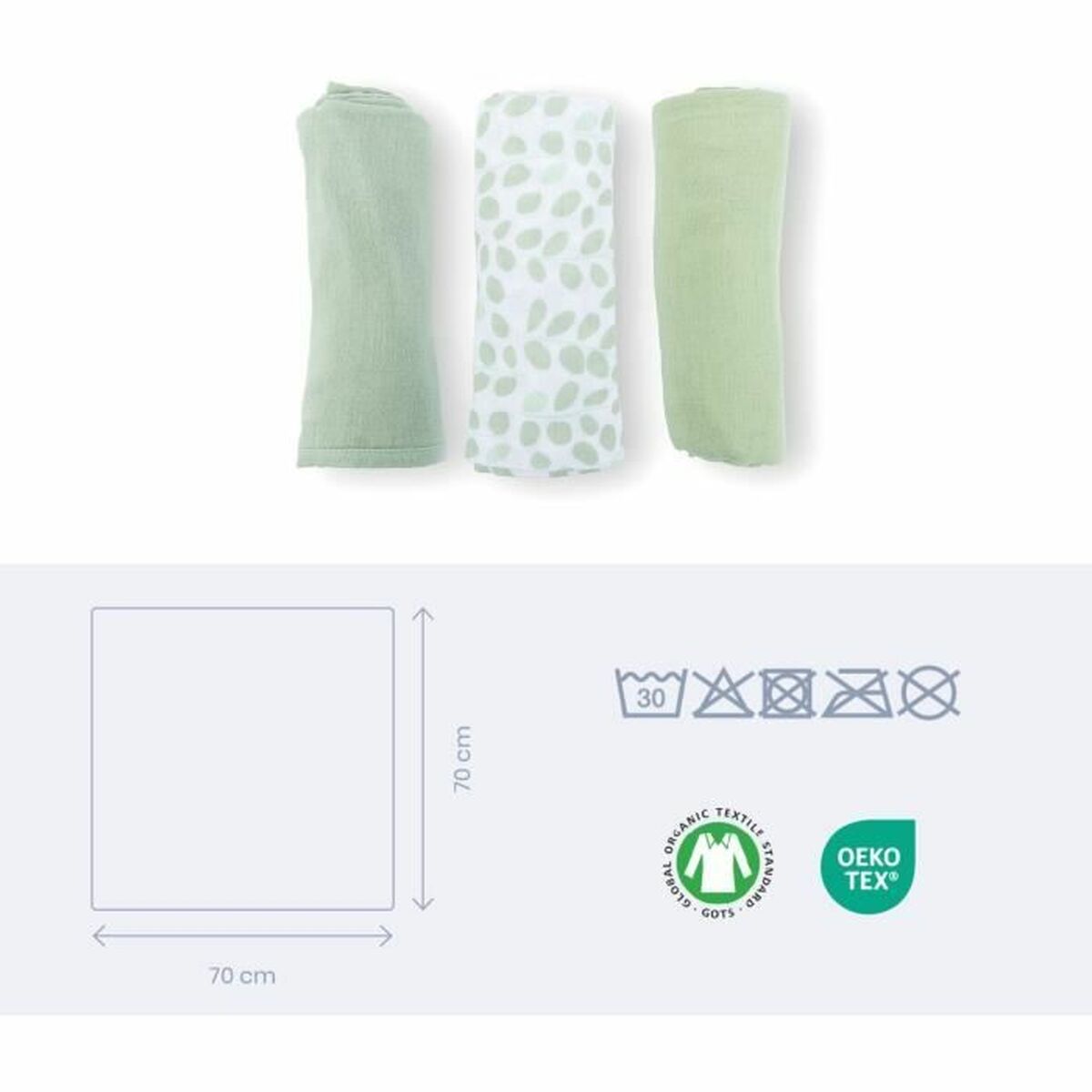 Muslin Doomoo Vert Resistant 3 Pieces (3 Units)