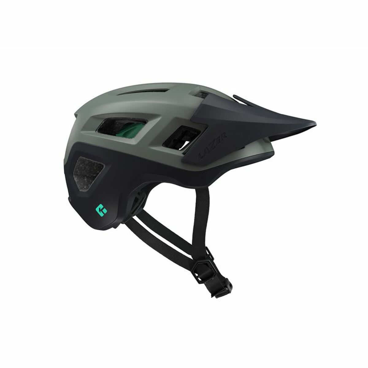 Adult’s Cycling Helmet Lazer Coyote KinetiCore Dark green L