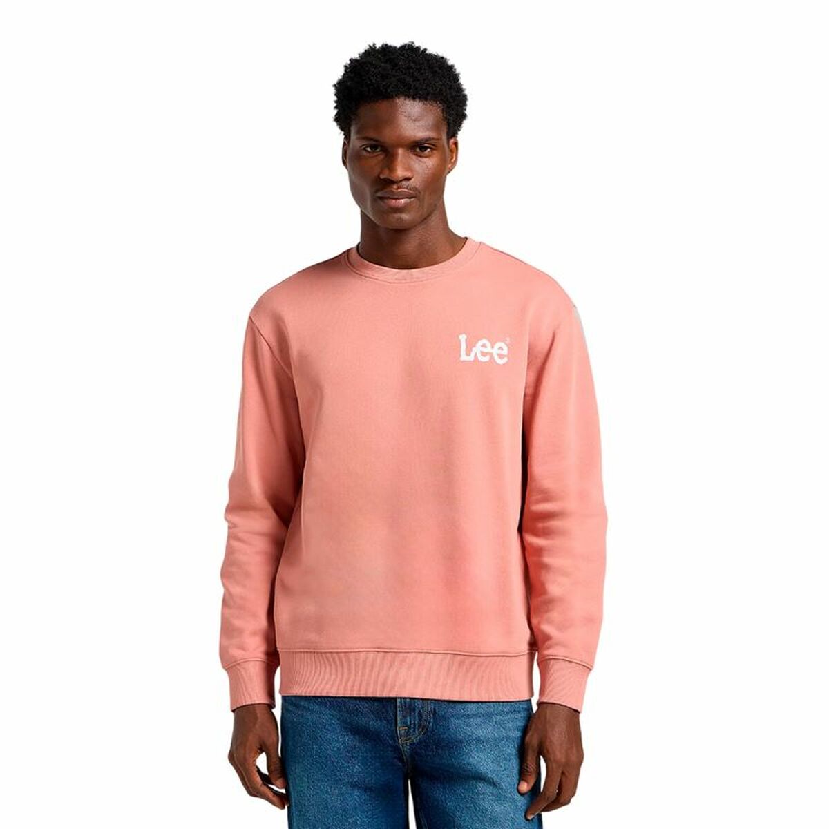 Men’s Sweatshirt without Hood Lee Wobbly Lee Sws Men’s Sweatshirt without Hood Lee Wobbly Lee Sws