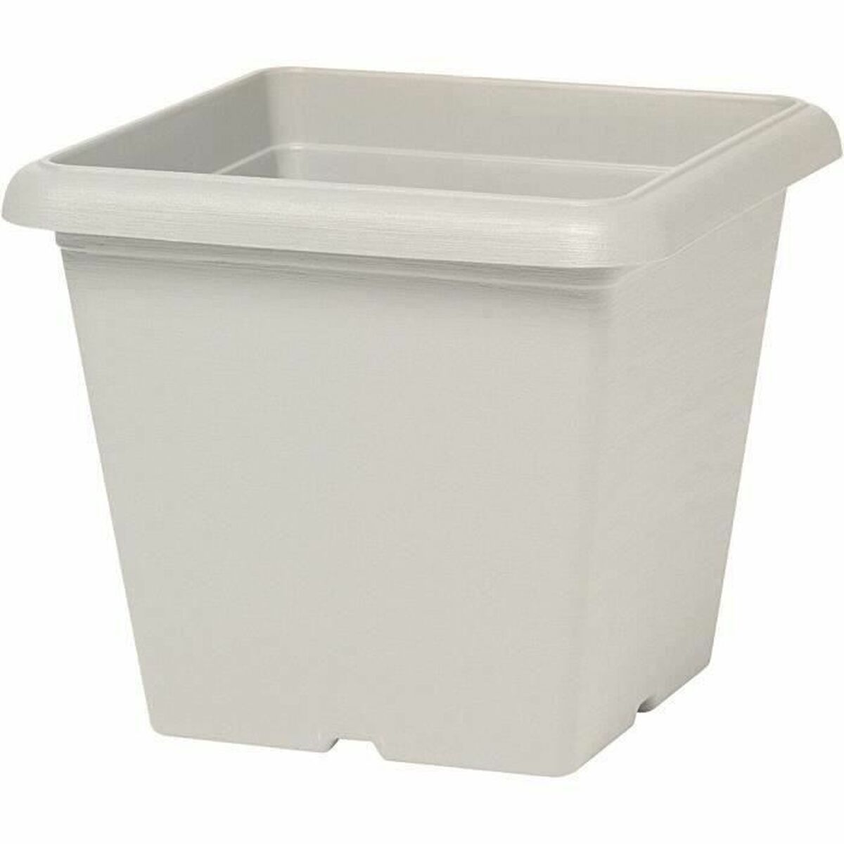 Plant pot Garden ID White Squared Stone effect 40 x 35 cm Plant pot Garden ID White Squared Stone effect 40 x 35 cm