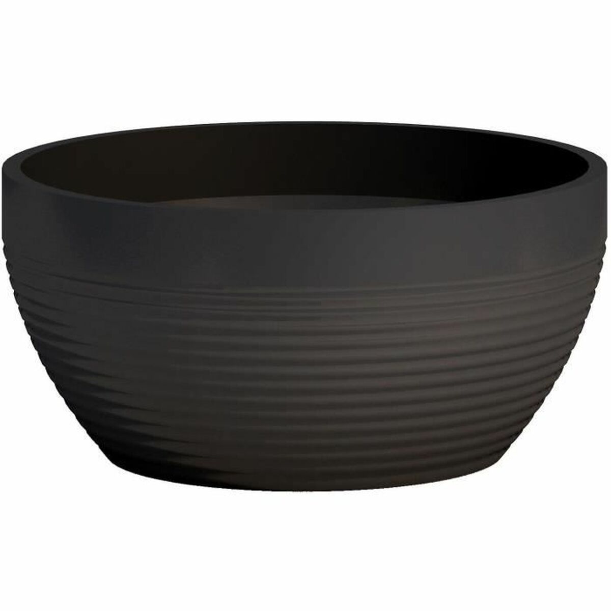 Plant pot Garden ID Black 35 x 16 cm Plant pot Garden ID Black 35 x 16 cm