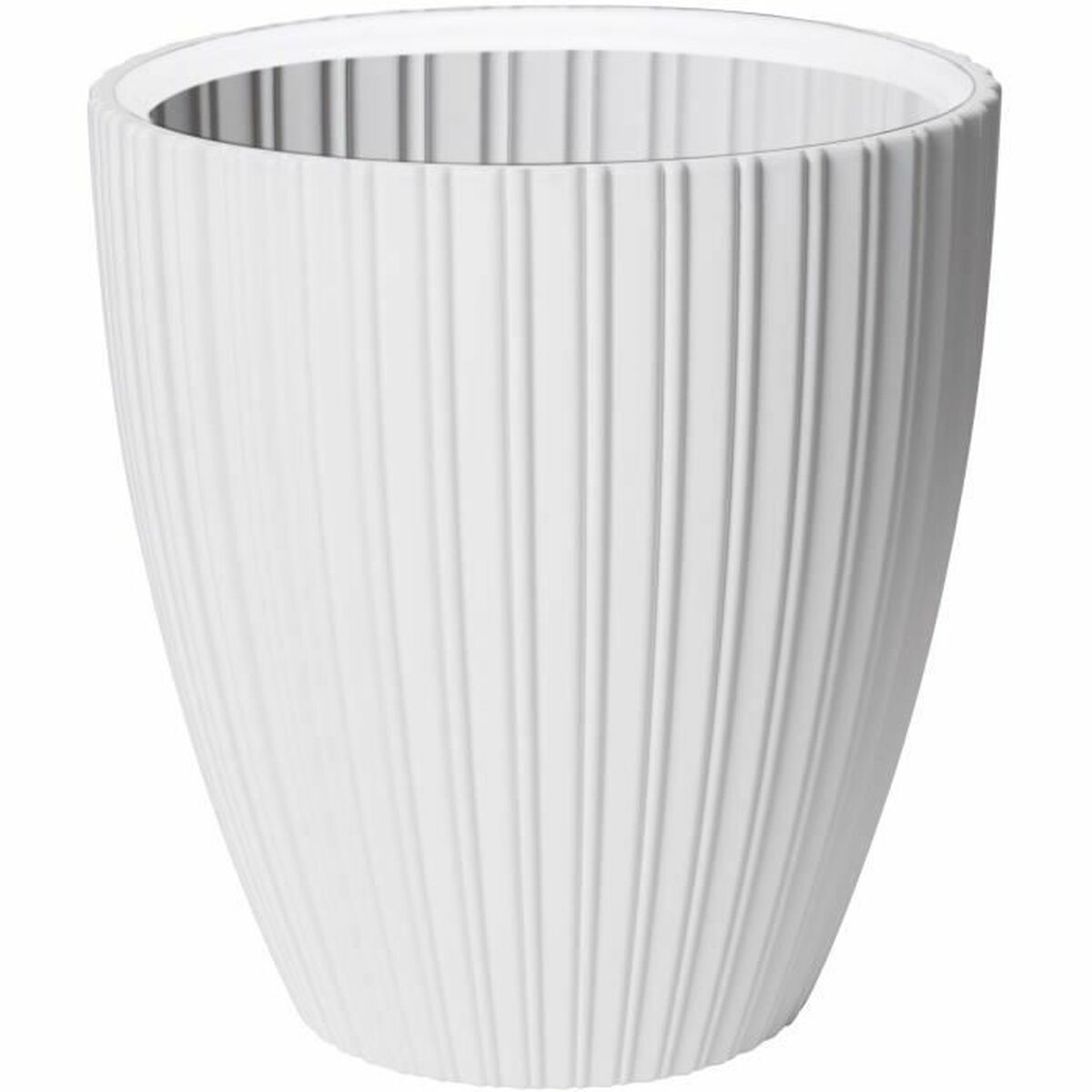 Plant pot Garden ID Fancy White Polyethylene 40 x 42 cm Plant pot Garden ID Fancy White Polyethylene 40 x 42 cm
