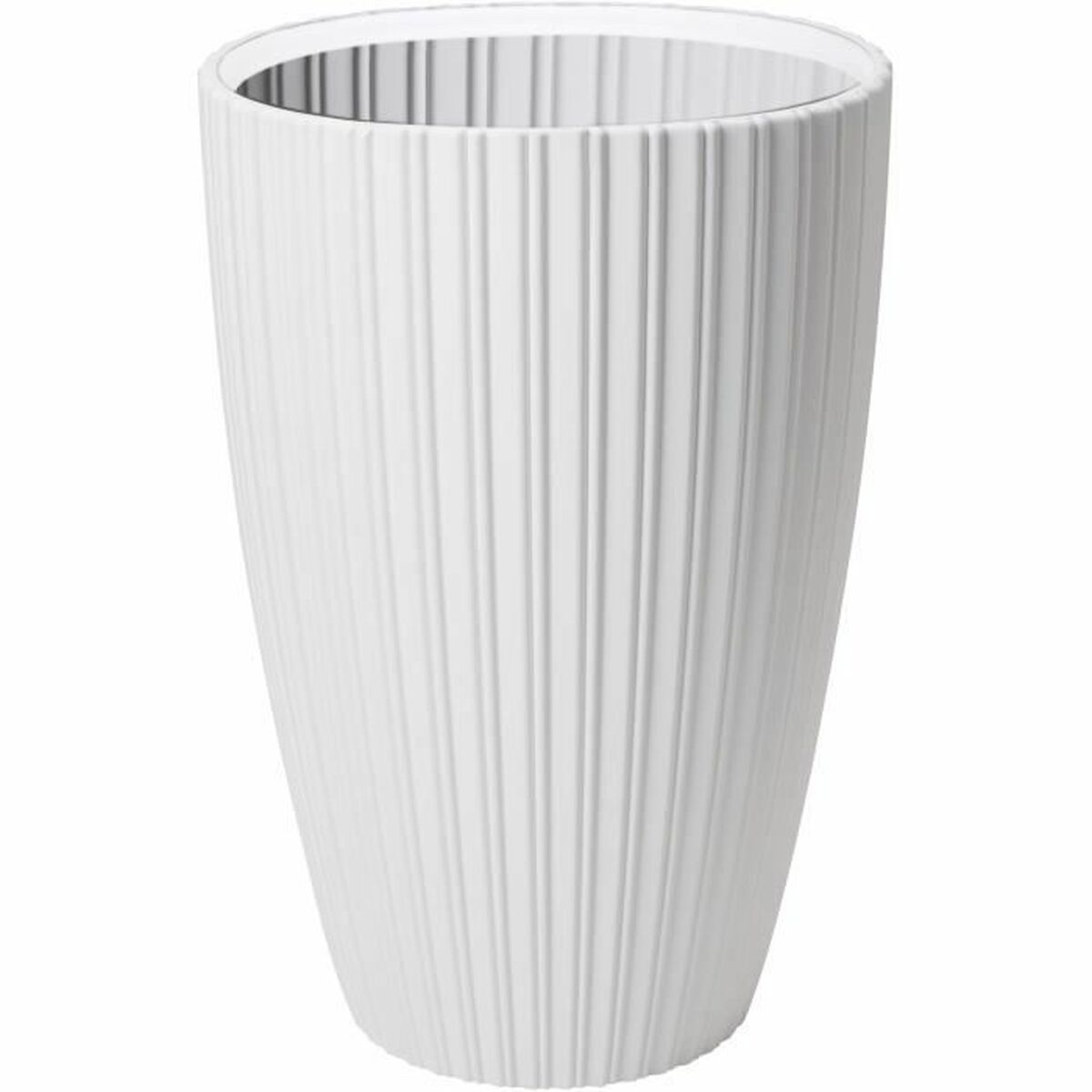 Plant pot Garden ID Fancy White Polyethylene 40 x 58 cm Plant pot Garden ID Fancy White Polyethylene 40 x 58 cm