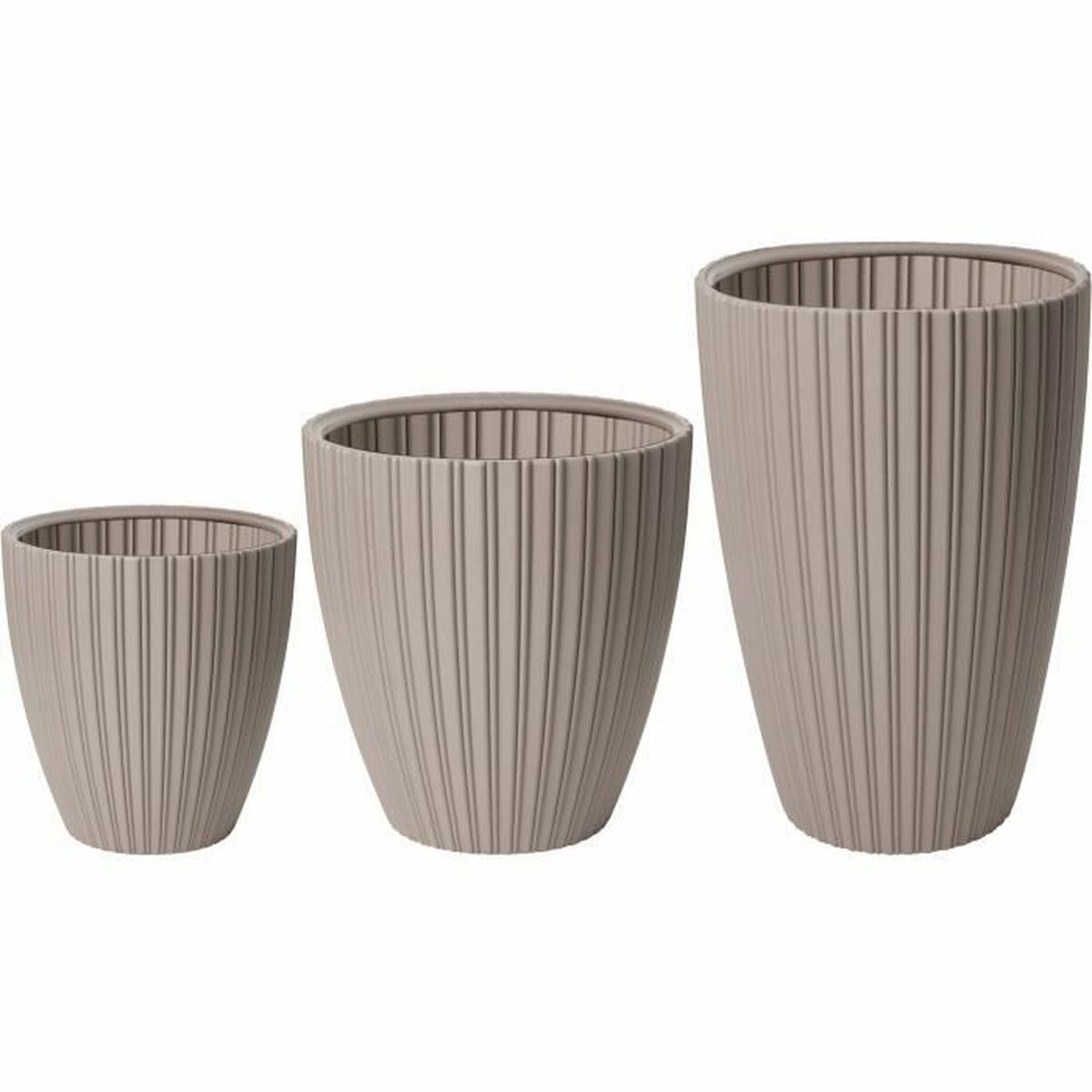 Plant pot Garden ID Fancy Brown Taupe Polyethylene 40 x 58 cm