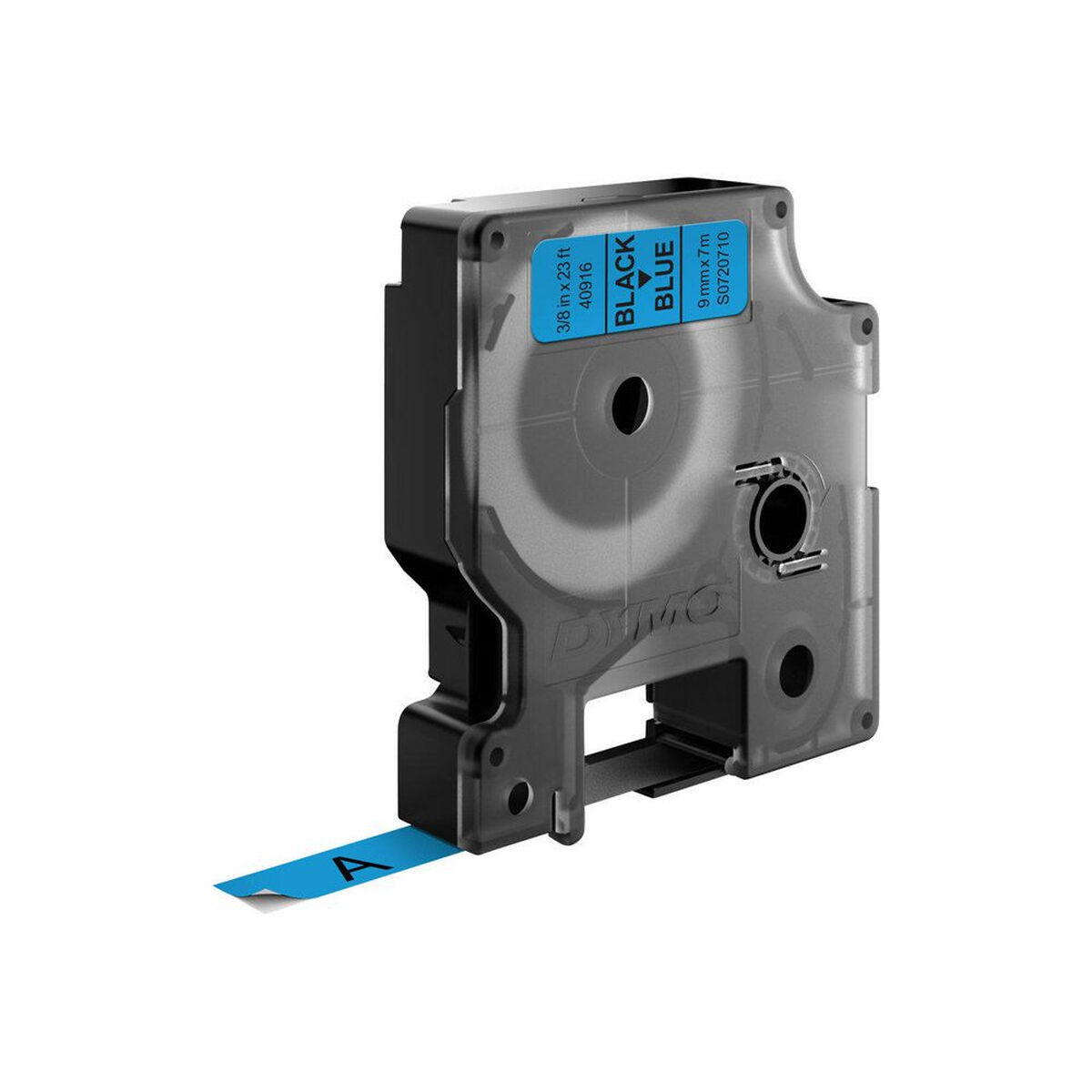 Laminated Tape for Labelling Machines Dymo D1 40916 9 mm LabelManager Black Blue (5 Units)