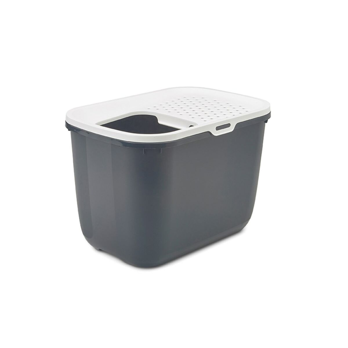 Cat Litter Box Vadigran White Anthracite Plastic