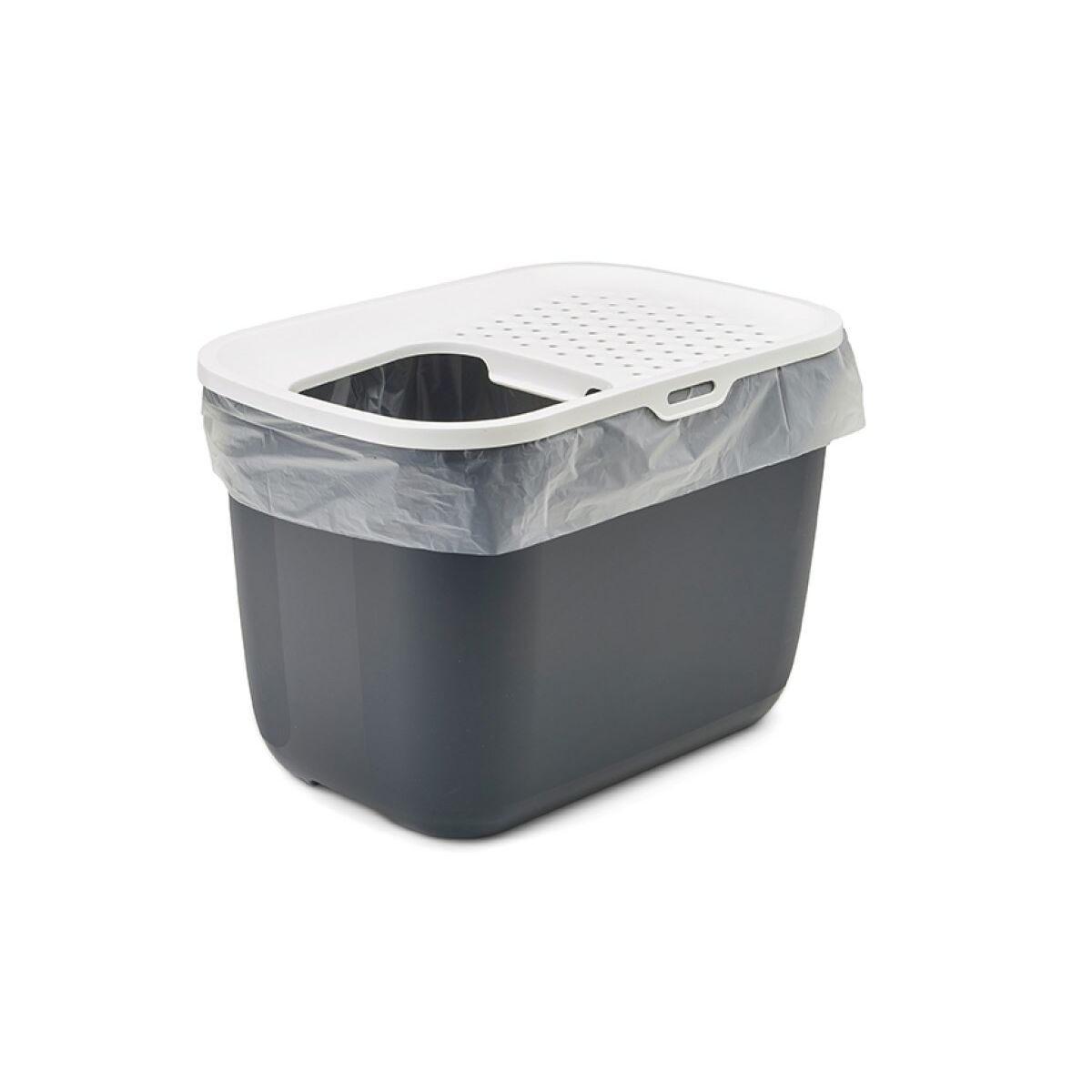 Cat Litter Box Vadigran White Anthracite Plastic
