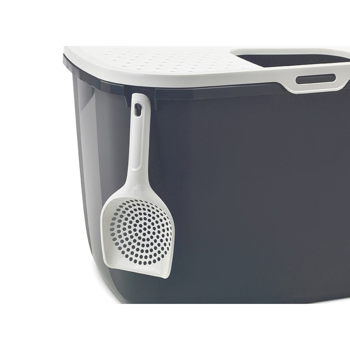 Cat Litter Box Vadigran White Anthracite Plastic