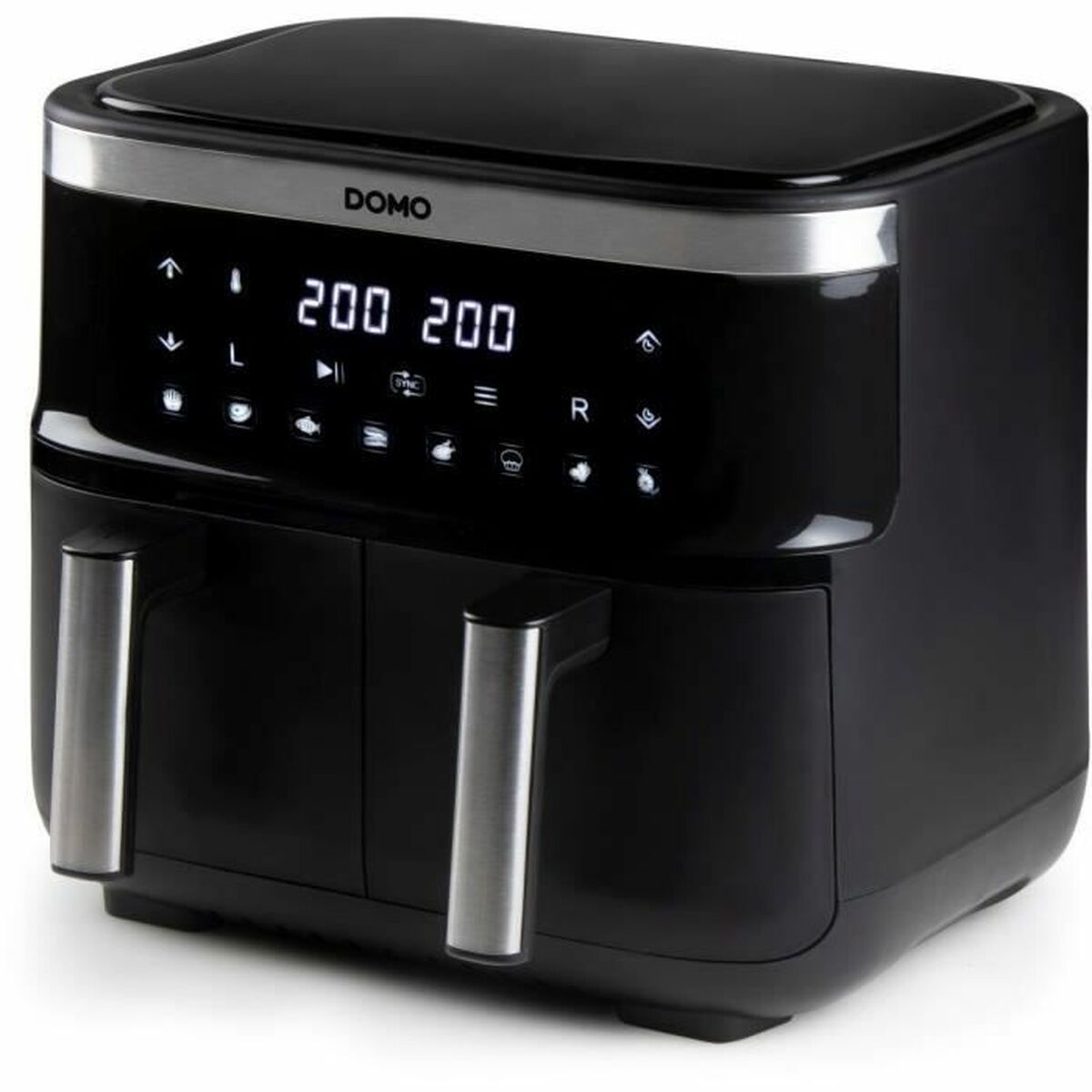 Air Fryer DOMO Black 2850 W 8 L Air Fryer DOMO Black 2850 W 8 L
