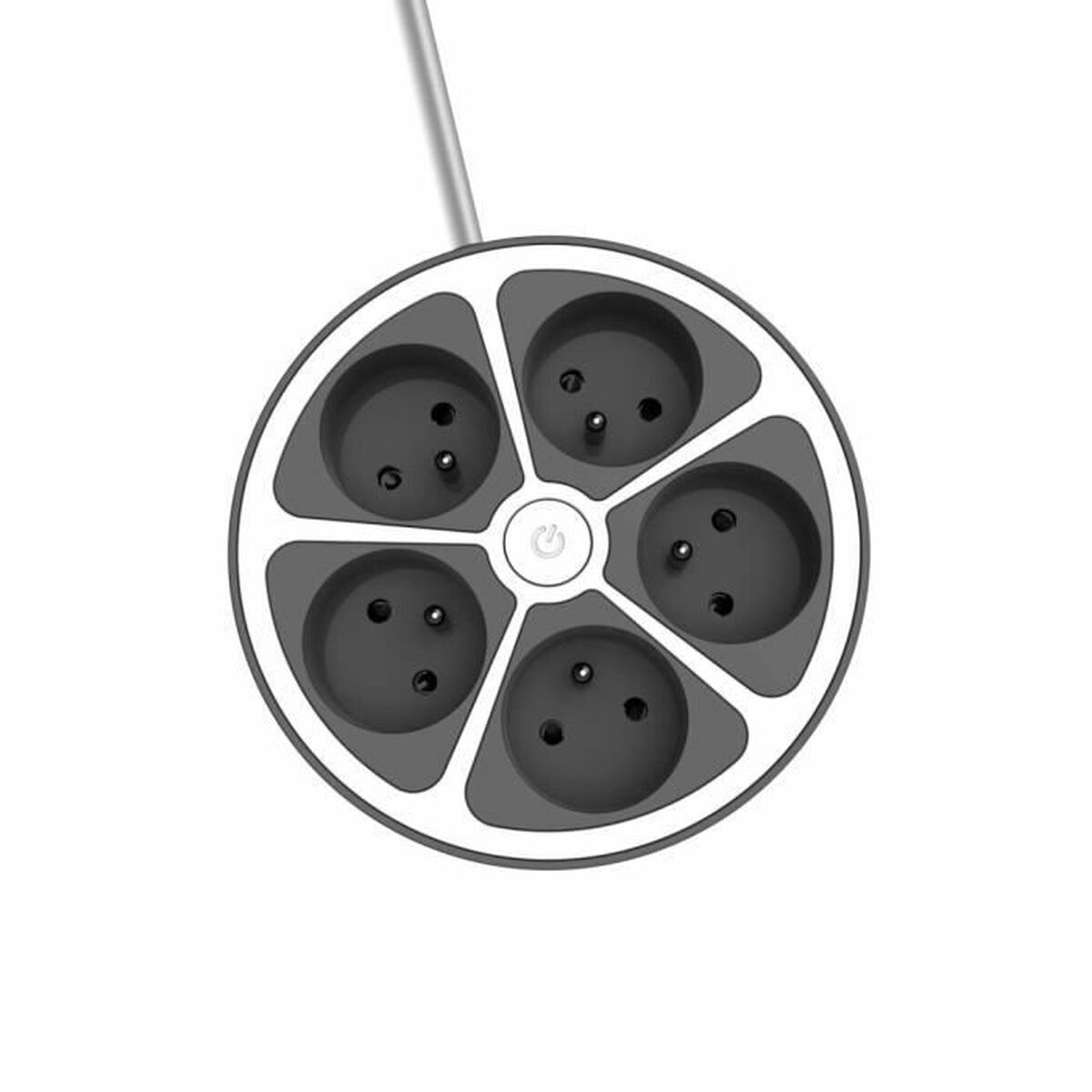 Power Socket – 5 Sockets with Switch Chacon   (1,5 m)