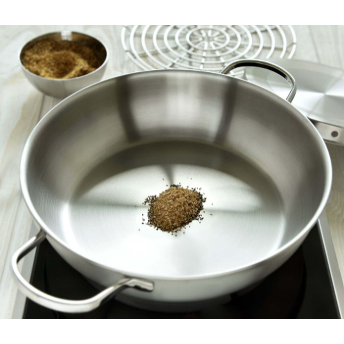 Pan Demeyere 40850-955-0 Silver Stainless steel  26 cm  32 cm