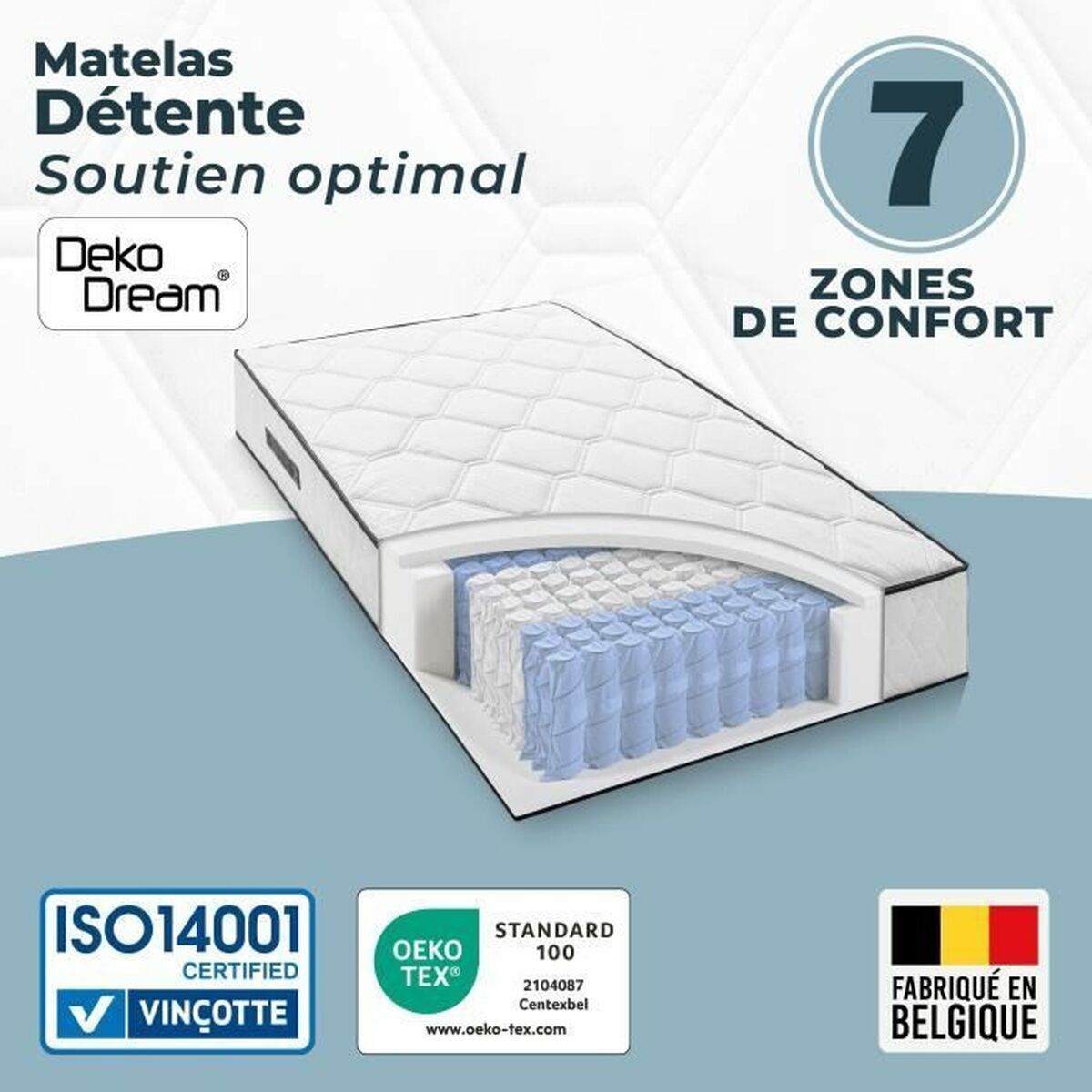 Viscoelastic Mattress Somnis Beeding 90 x 200 cm