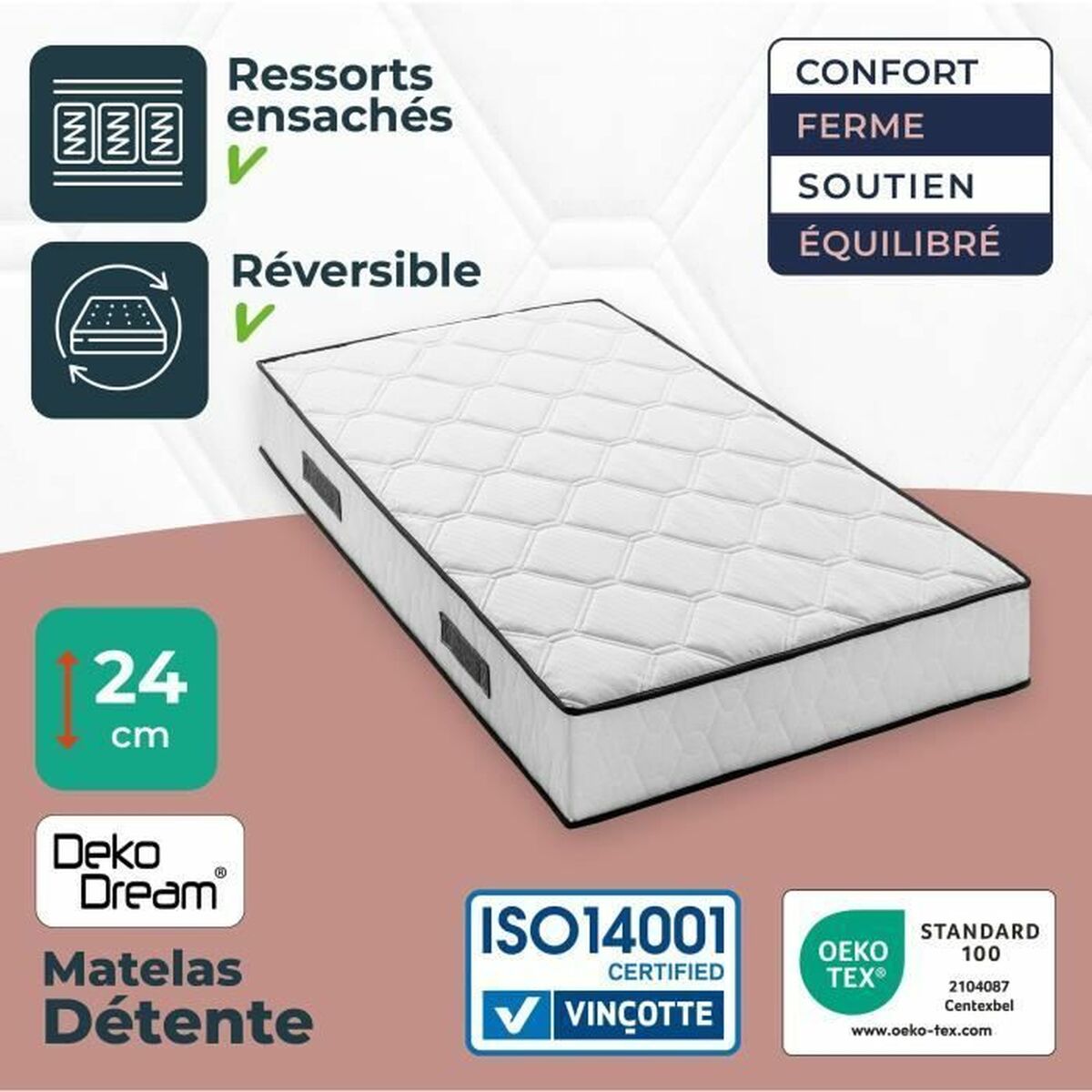Viscoelastic Mattress Somnis Beeding 90 x 200 cm