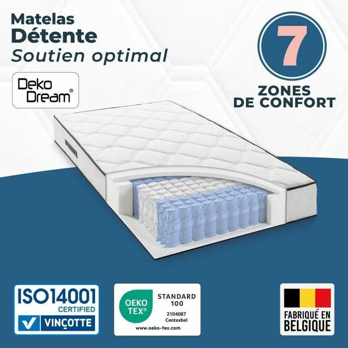 Viscoelastic Mattress Somnis Beeding 90 x 190 cm