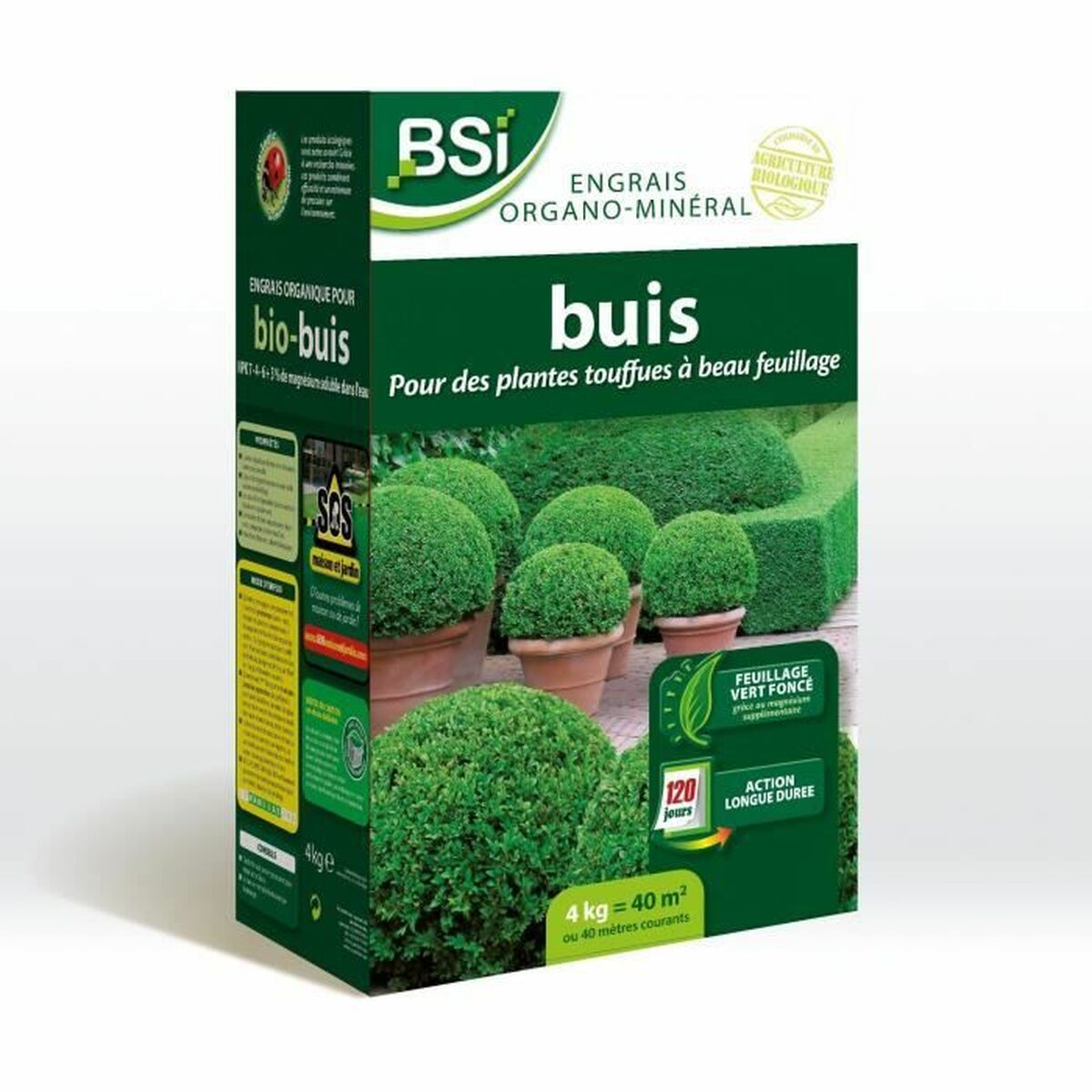 Organic fertiliser BSI Long-Lasting Action 4 Kg Organic fertiliser BSI Long-Lasting Action 4 Kg