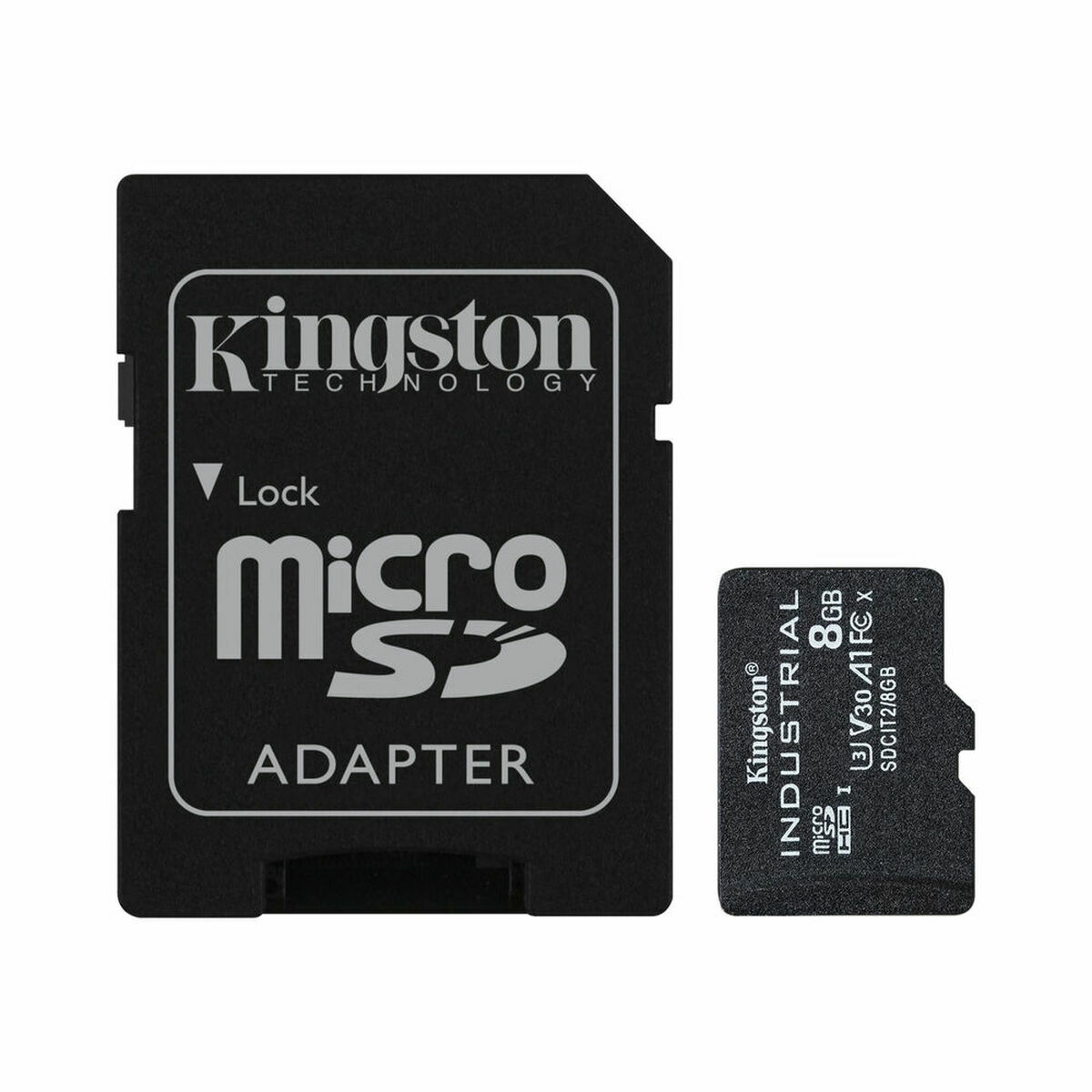 Micro SD Memory Card with Adaptor Kingston SDCIT/8GB 8 GB Black Micro SD Memory Card with Adaptor Kingston SDCIT/8GB 8 GB Black